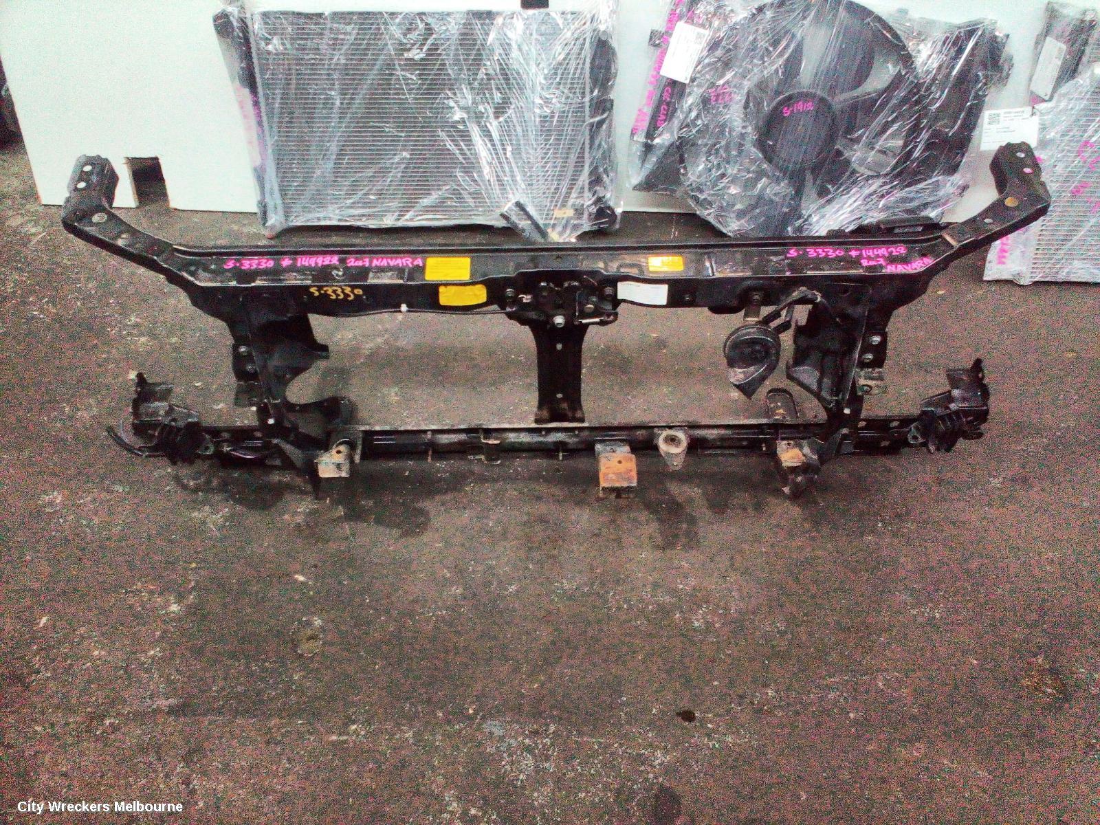 NISSAN NAVARA RADIATOR SUPPORT, D40 (VIN VSK), 4.0, VQ40, PETROL, 09/2005 - 12/2011