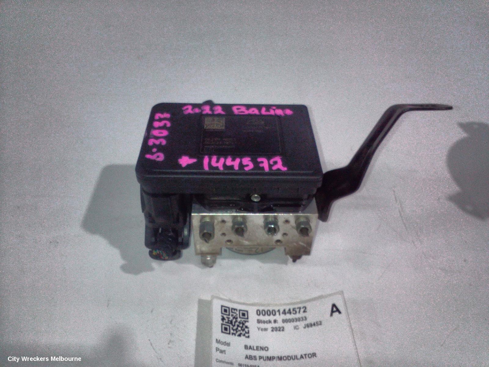 SUZUKI BALENO ABS PUMP/MODULATOR, EW, 04/2016 - 12/2022