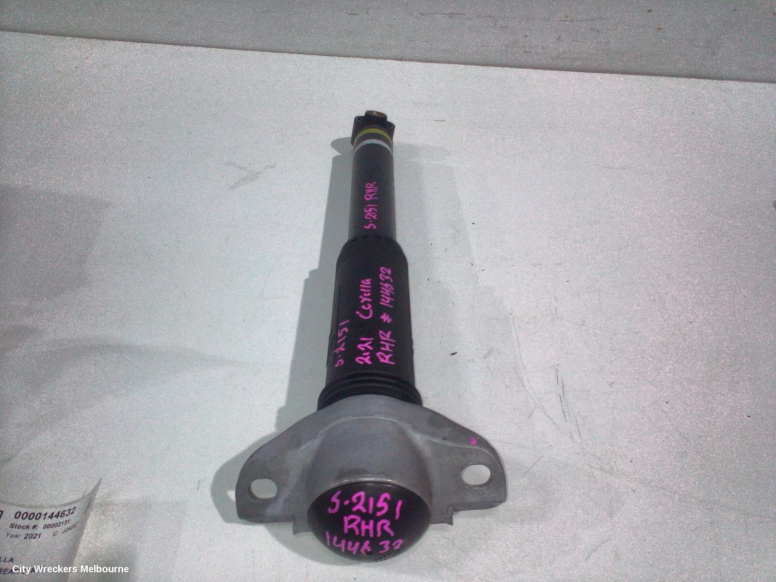 TOYOTA COROLLA RIGHT REAR STRUT, E210, SEDAN, 09/2019 ONWARDS