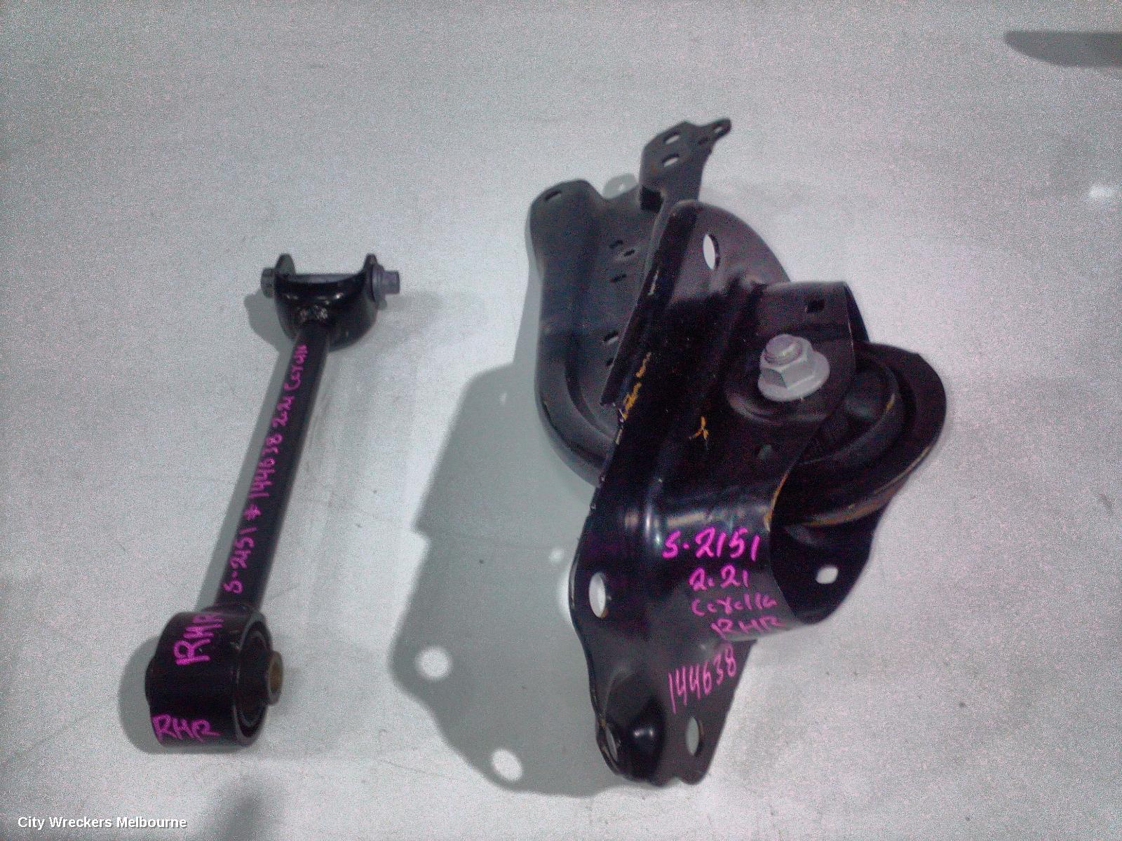 TOYOTA COROLLA RIGHT REAR TRAILING ARM, TRAILING ARM, E210, 07/2018 ONWARDS