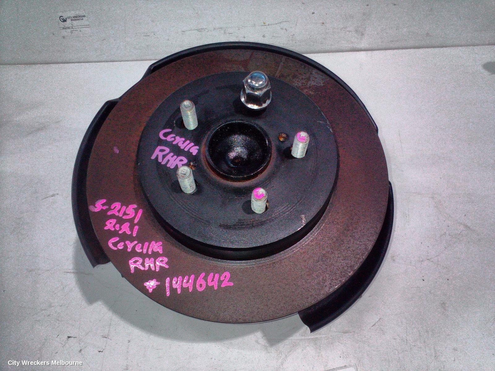 TOYOTA COROLLA RIGHT REAR HUB ASSEMBLY, E210, AISIN BRAND, 07/2018 ONWARDS