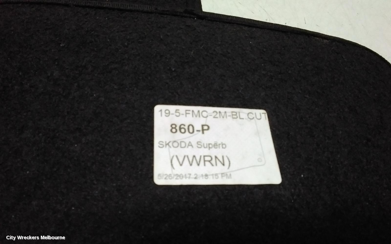 SKODA SUPERB FLOOR MATS, 3T 03/2009 - 12/2015