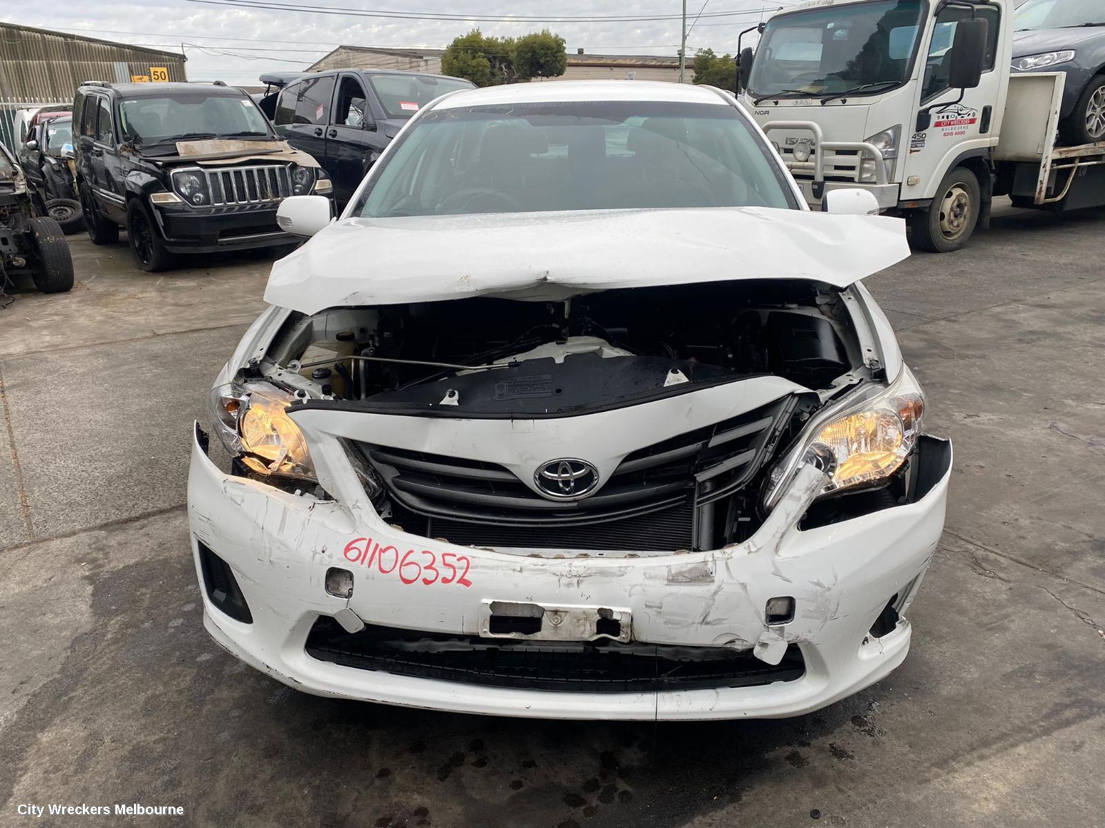 TOYOTA COROLLA RADIO/CD/DVD/SAT/TV, RADIO/CD PLAYER, ZRE152/20153R, BLACK BUTTON, 03/2007 - 10/2013