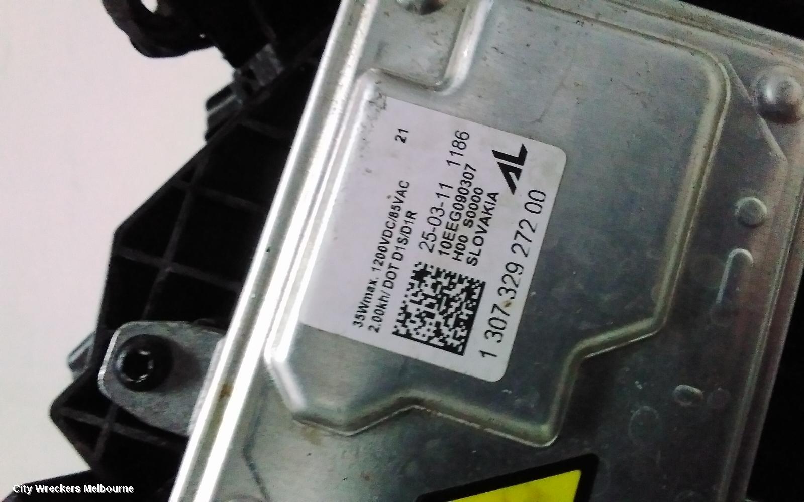 KIA OPTIMA LEFT HEADLAMP, TF, XENON TYPE, 11/2010 - 09/2013
