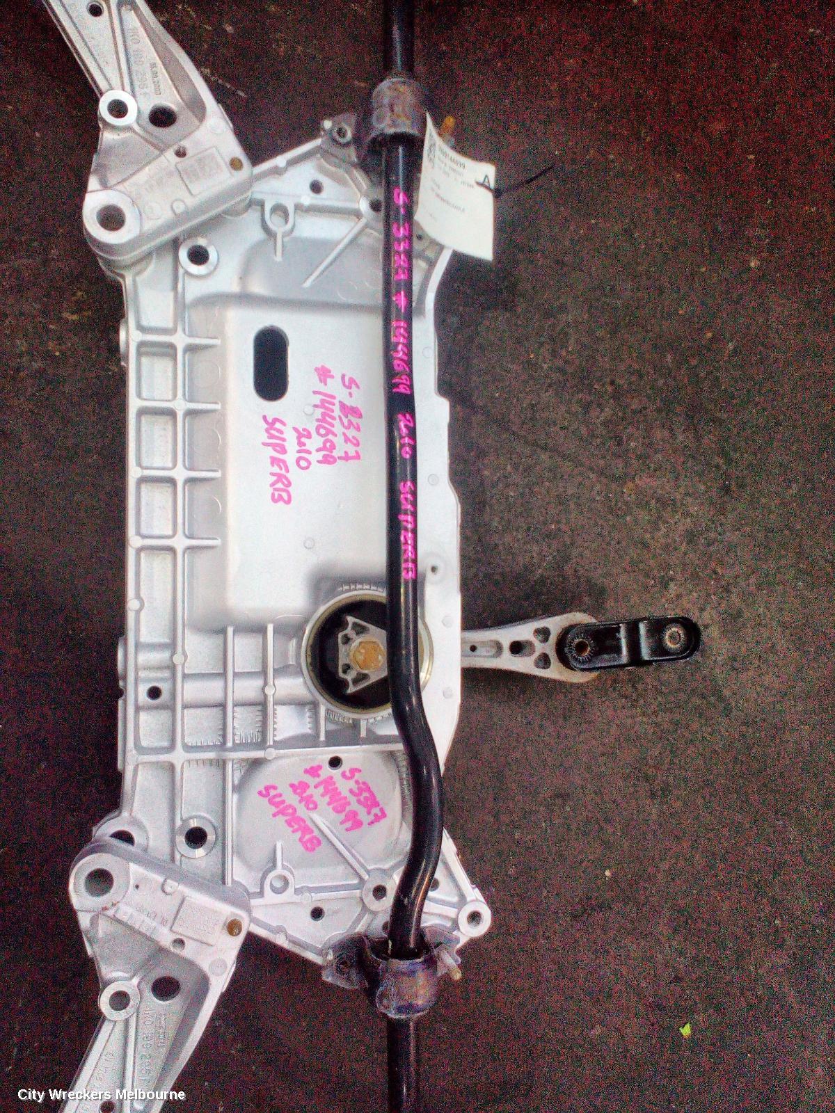 SKODA SUPERB FRT XMEMBER/CRADLE, 3T, 03/2009 - 12/2015