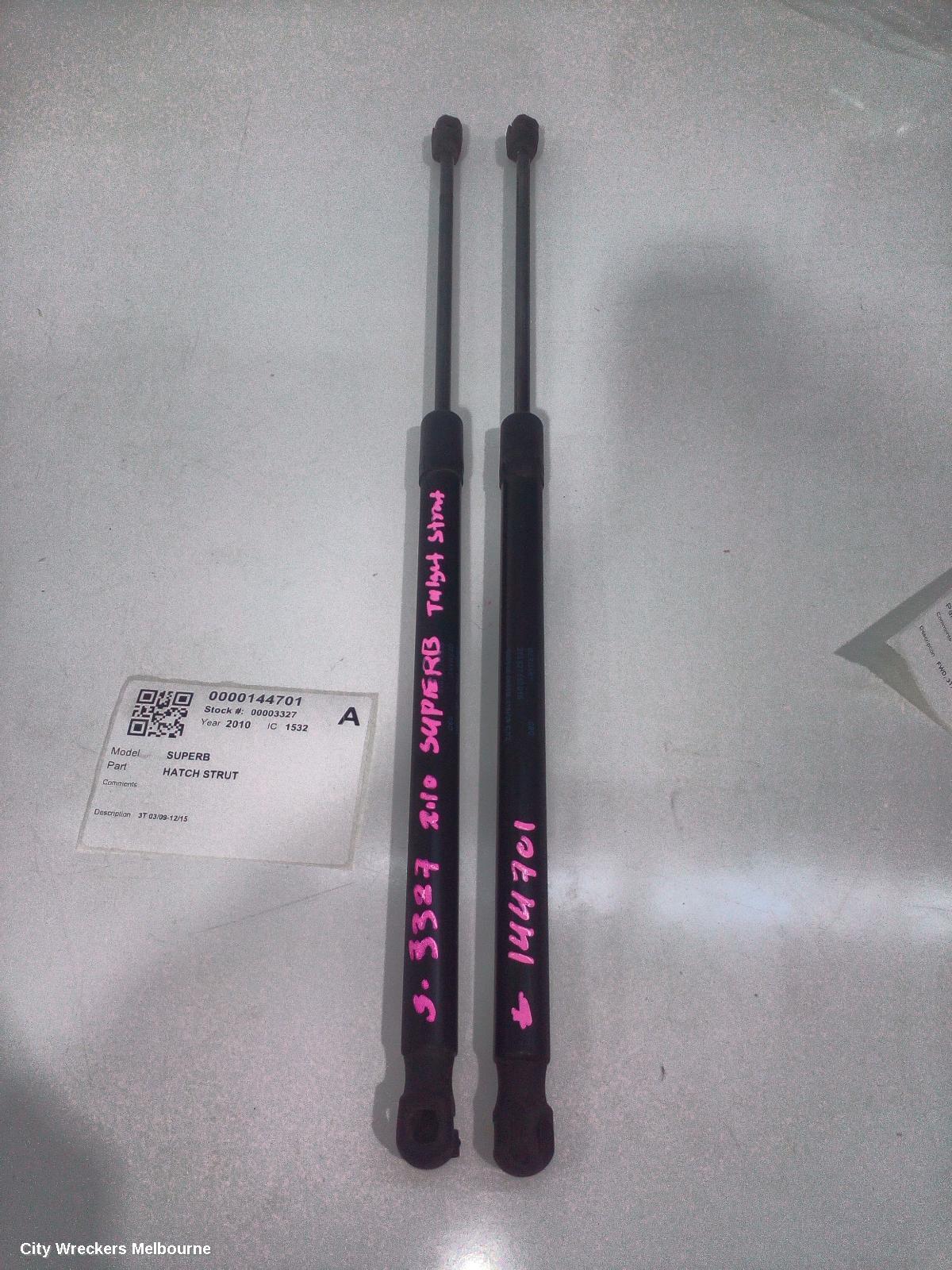 SKODA SUPERB HATCH STRUT, 3T 03/2009 - 12/2015
