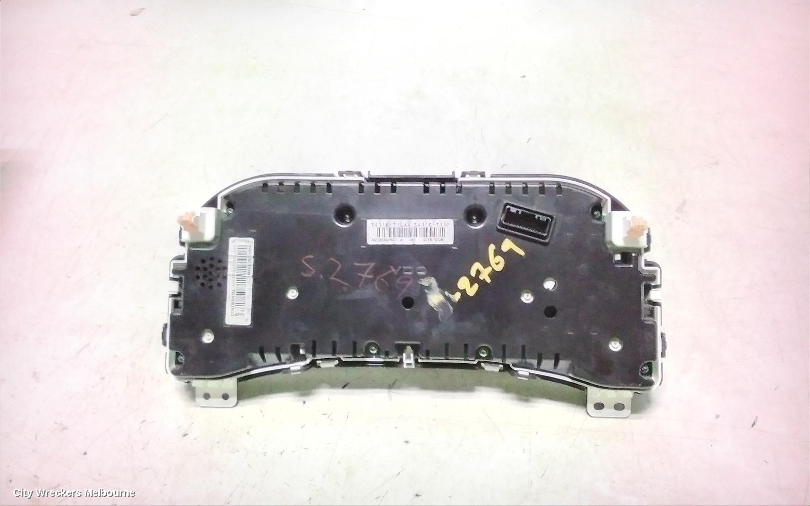 NISSAN PULSAR INSTRUMENT CLUSTER, PETROL, 1.8, AUTO T/M, ST, B17, 12/2012 - 12/2017