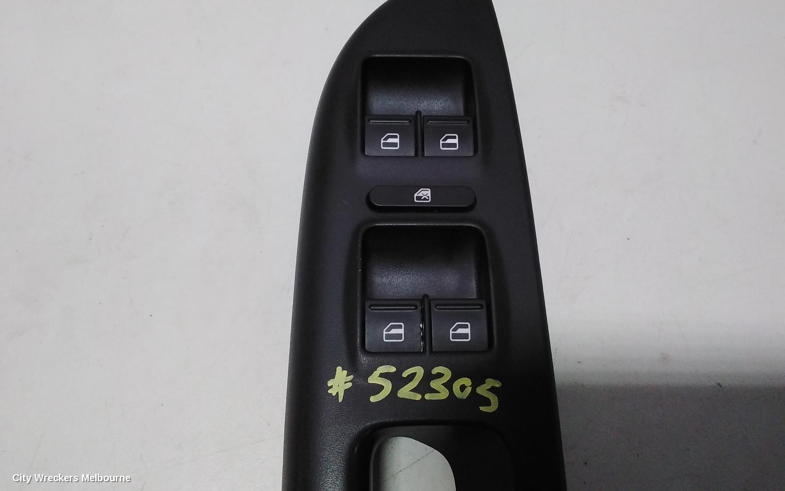 SKODA OCTAVIA PWR DR WIND SWITCH, RH FRONT (MASTER SWITCH), NE, HATCH/WAGON, 11/2013 - 02/2017