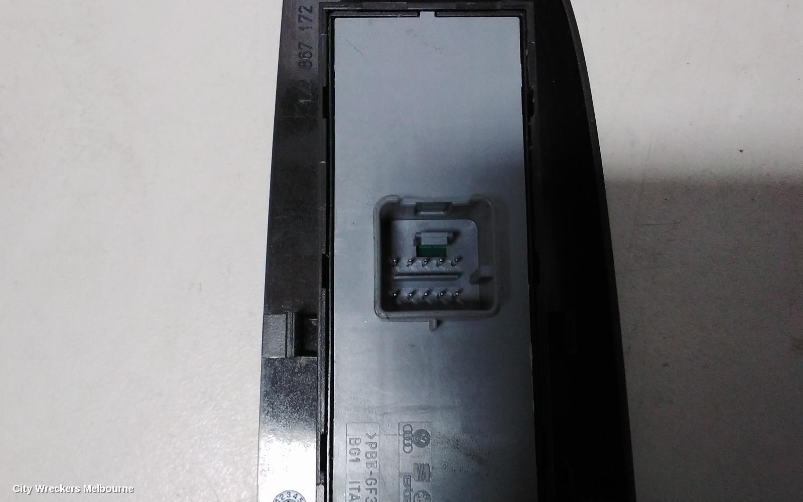 SKODA OCTAVIA PWR DR WIND SWITCH, RH FRONT (MASTER SWITCH), NE, HATCH/WAGON, 11/2013 - 02/2017