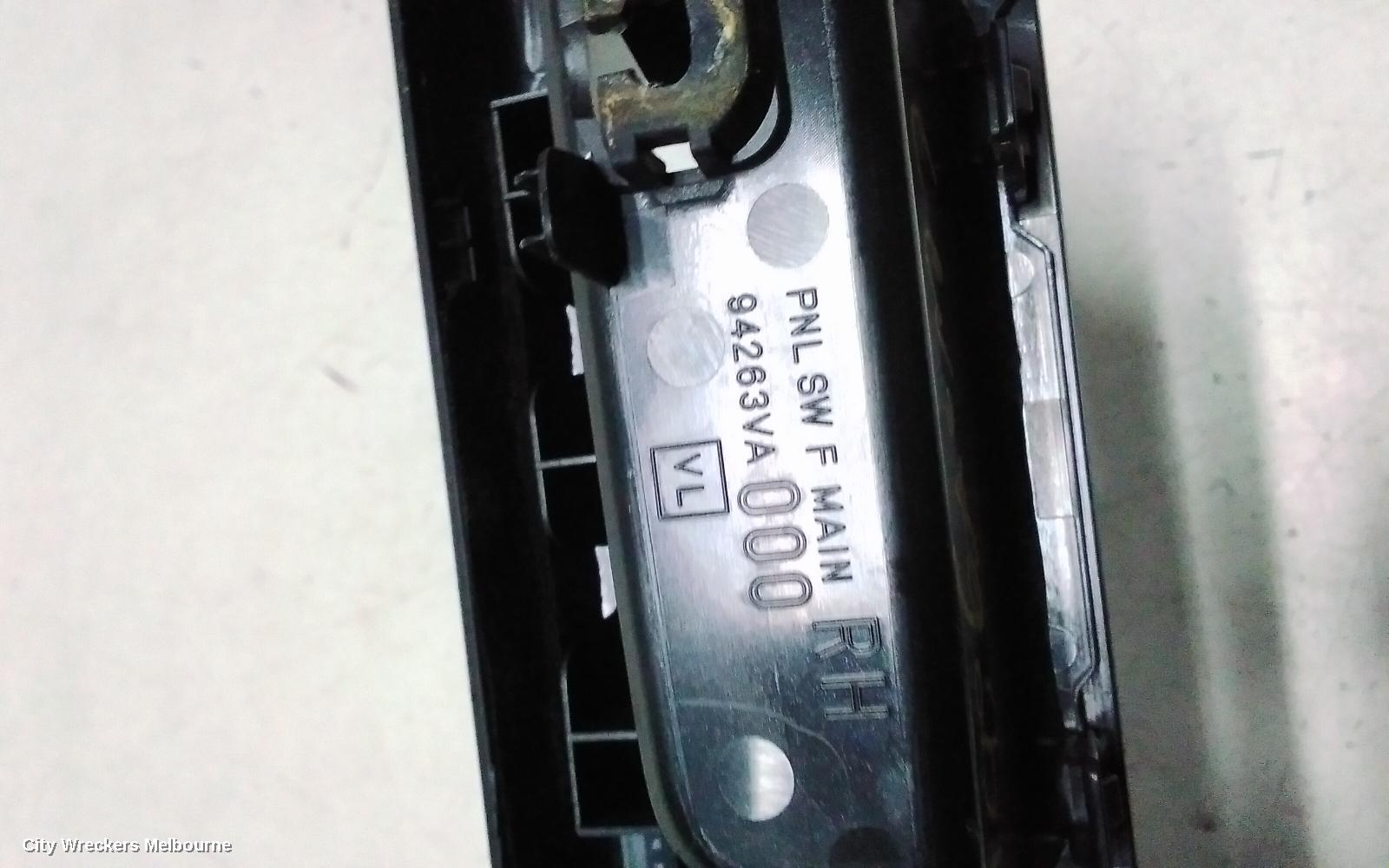 SUBARU LEVORG PWR DR WIND SWITCH, RH FRONT (MASTER SWITCH), V1, 05/2016 - 12/2020