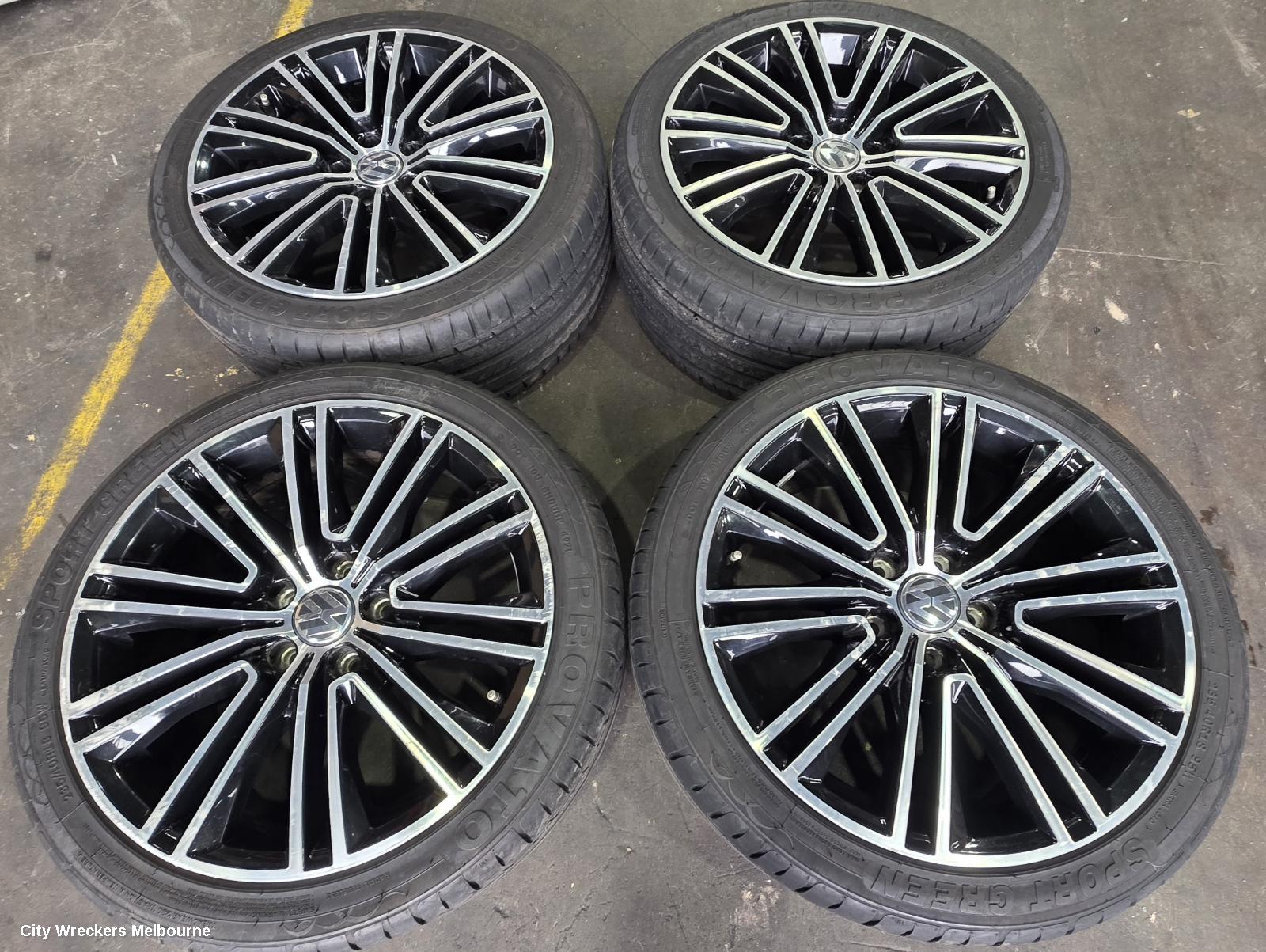 VOLKSWAGEN PASSAT WHEEL MAG, FACTORY, 18X8IN, VICENZA, 3C/MK6 B7, 09/2010 - 05/2015