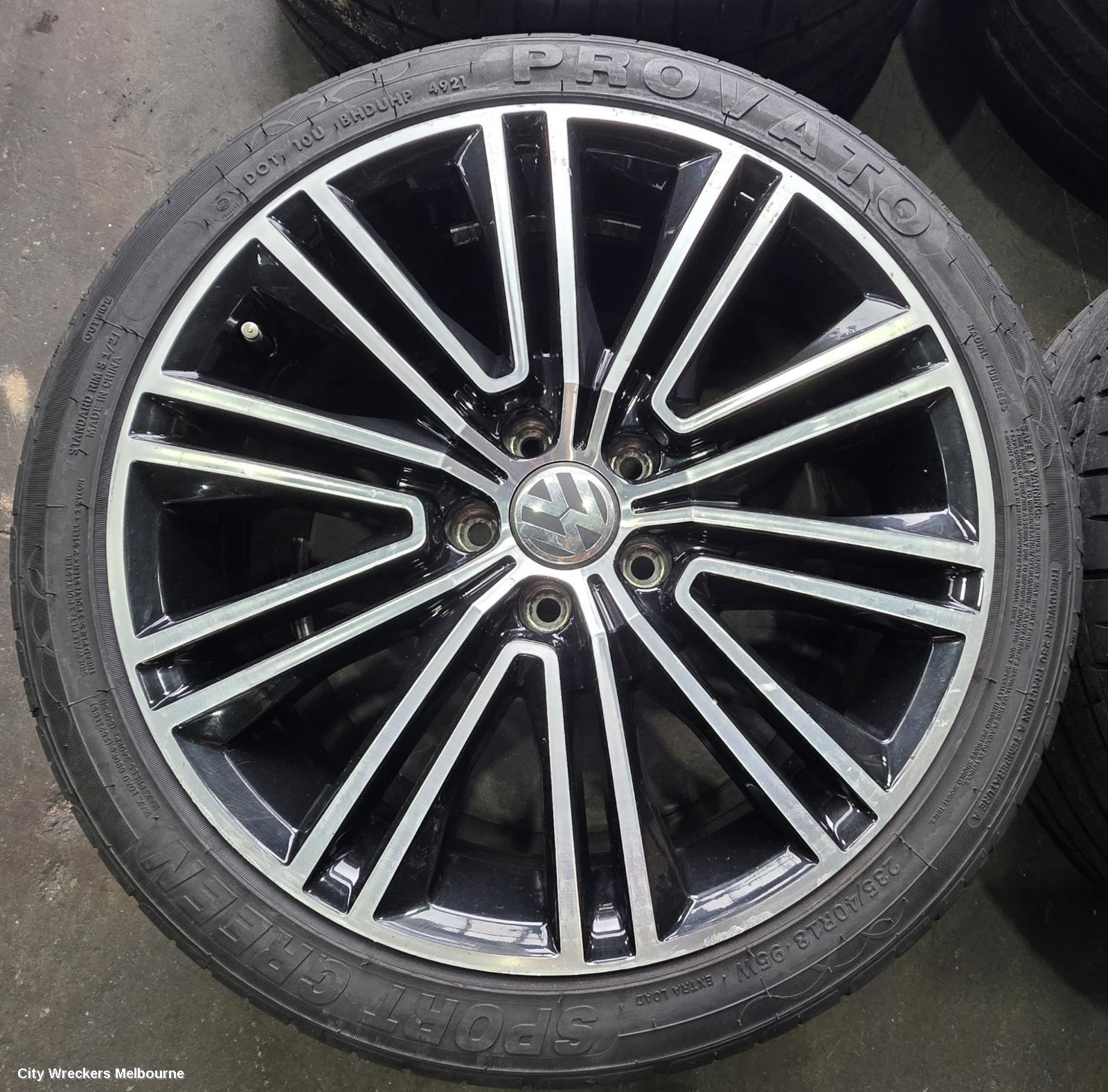 VOLKSWAGEN PASSAT WHEEL MAG, FACTORY, 18X8IN, VICENZA, 3C/MK6 B7, 09/2010 - 05/2015
