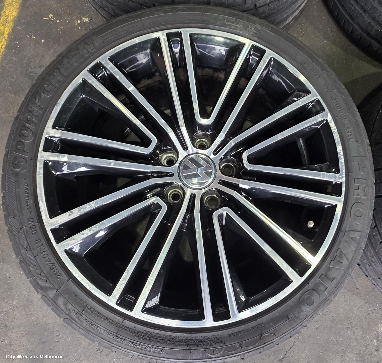 VOLKSWAGEN PASSAT WHEEL MAG, FACTORY, 18X8IN, VICENZA, 3C/MK6 B7, 09/2010 - 05/2015