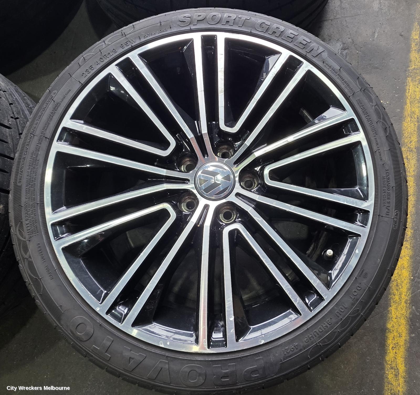 VOLKSWAGEN PASSAT WHEEL MAG, FACTORY, 18X8IN, VICENZA, 3C/MK6 B7, 09/2010 - 05/2015