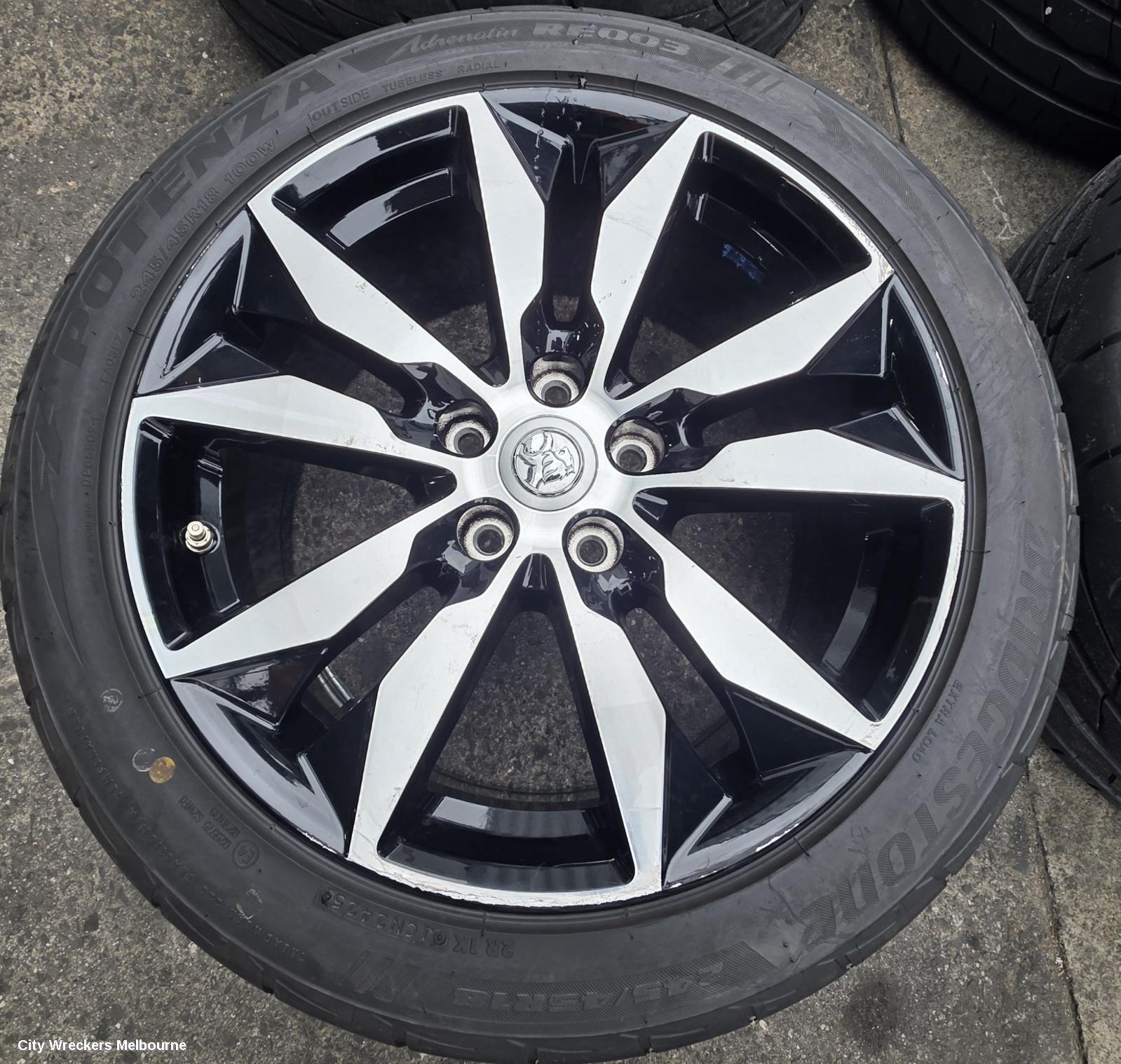 HOLDEN COMMODORE WHEEL MAG, FACTORY, 18X8.5IN, RS, ZB, 10/2017 - 12/2020