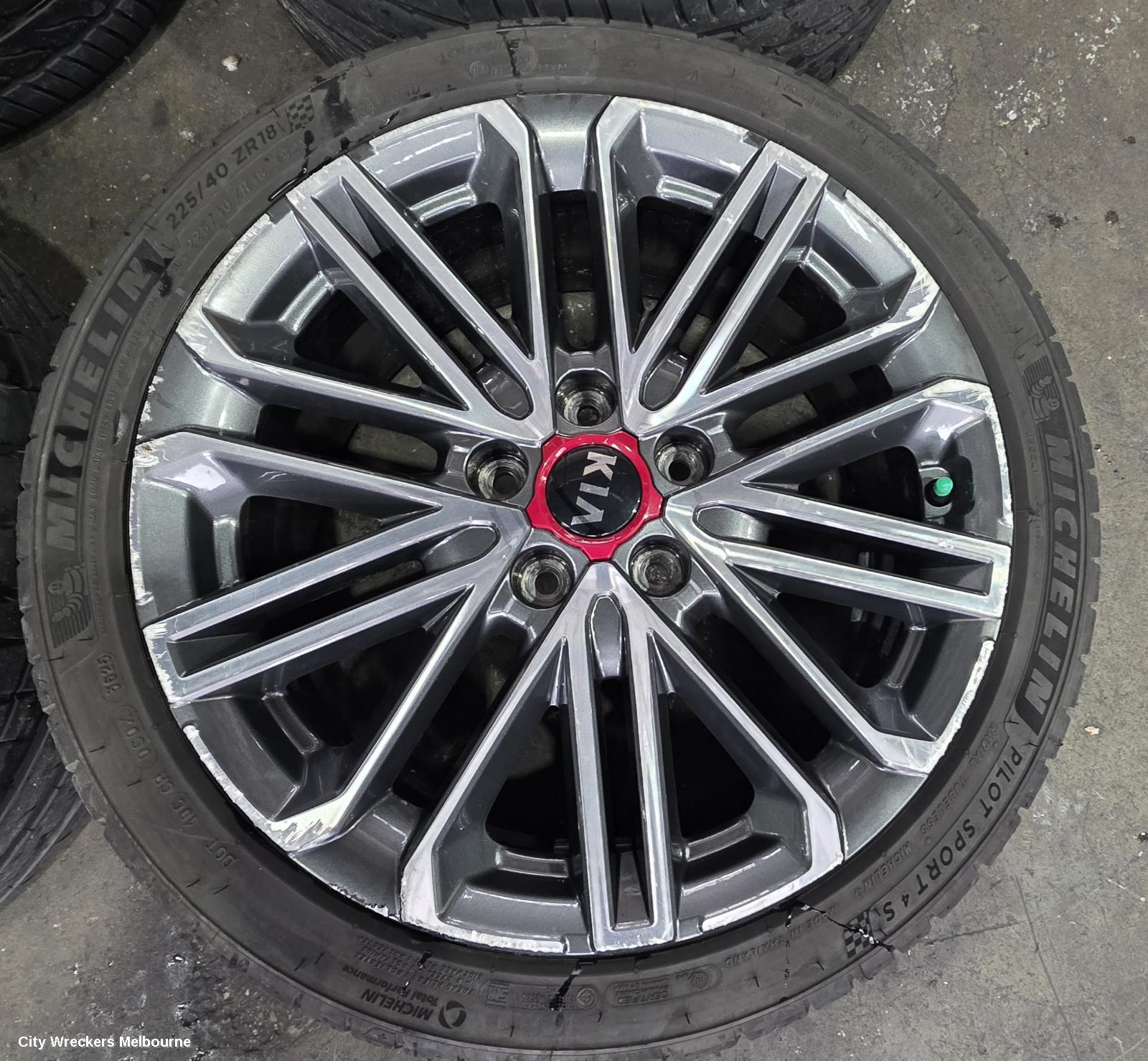 KIA CERATO WHEEL MAG, FACTORY, 18X7IN, GREY AND POLISHED, BD, 04/2018 - 09/2024
