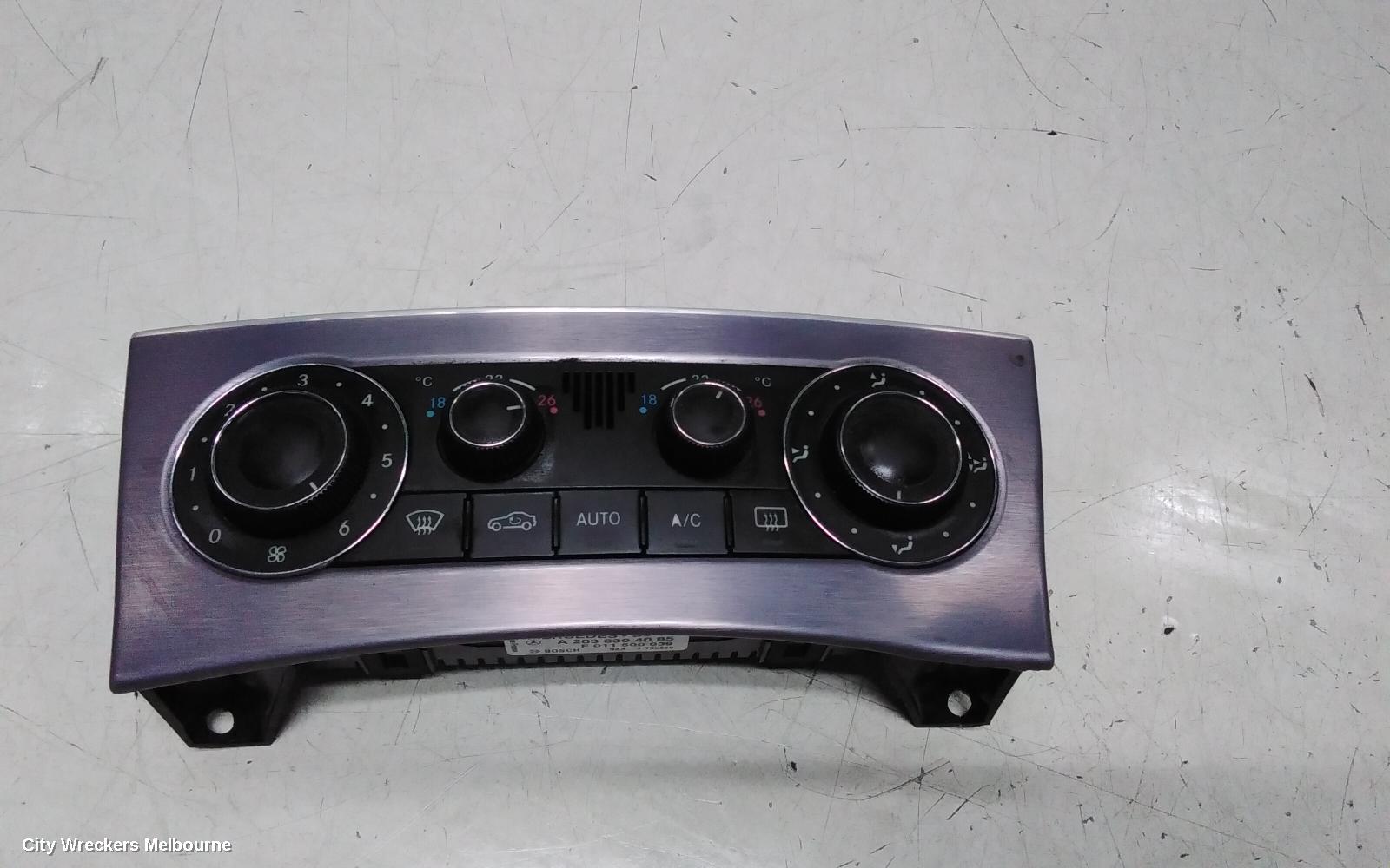 MERCEDES CLC CLASS HEATER/AC CONTROLS, CL203, NON DISPLAY SCREEN, 08/2008 - 03/2011