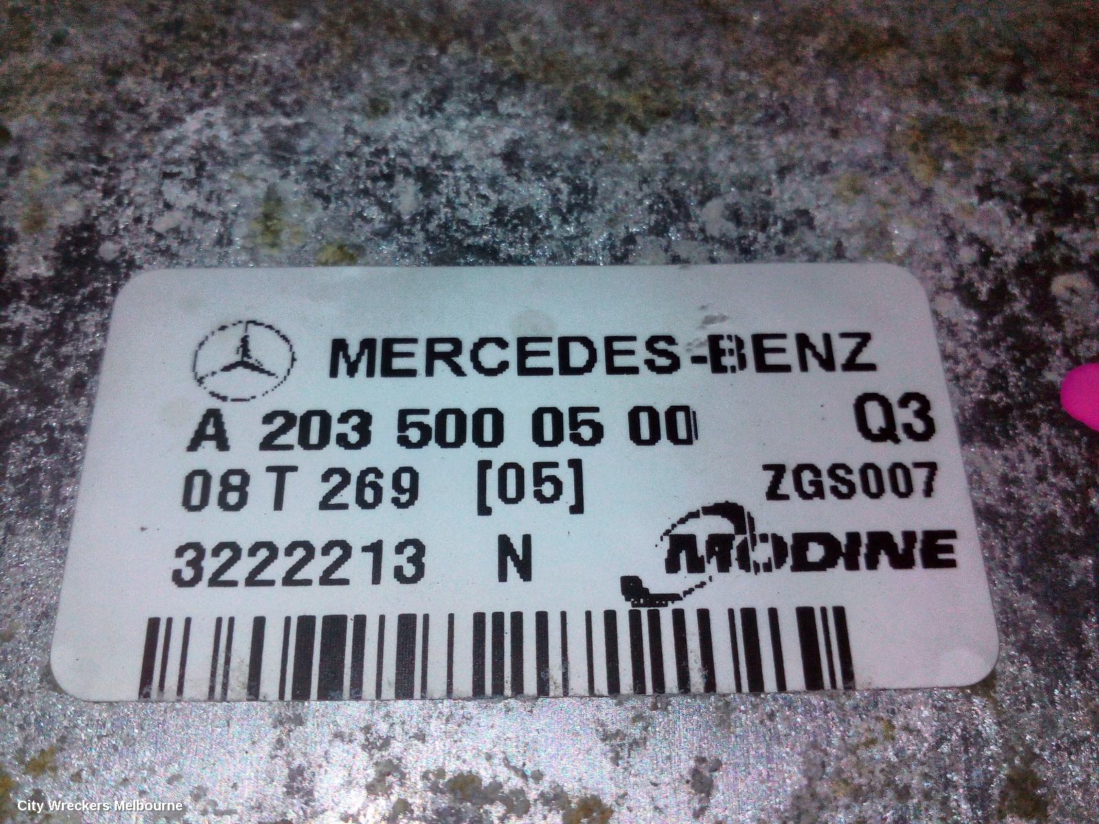 MERCEDES CLC CLASS INTERCOOLER, PETROL, 1.8, CL203, 271.957 CODE, 08/2008 - 03/2011