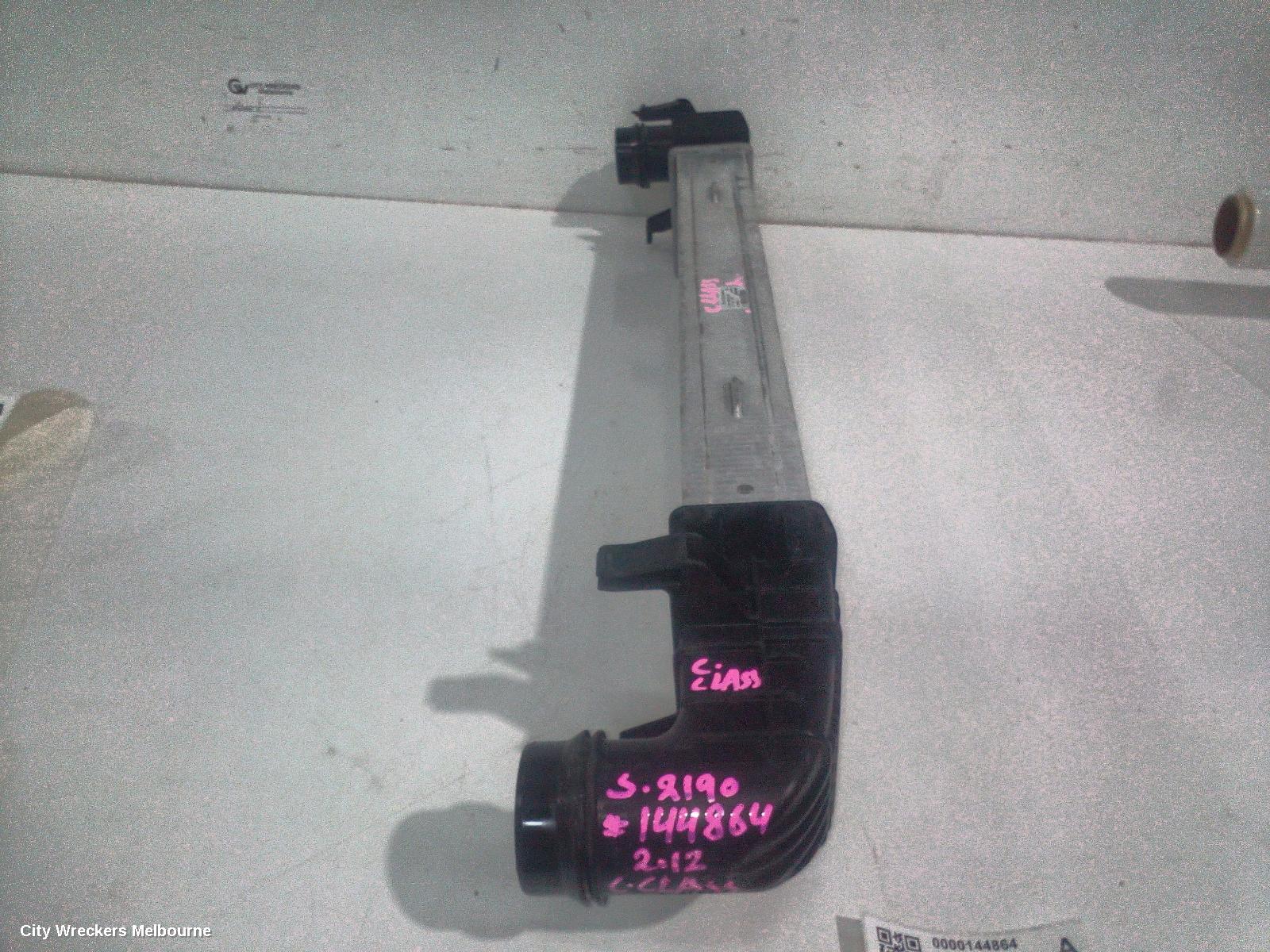 MERCEDES C CLASS INTERCOOLER, PETROL, 1.8, W204/C204, VIN 204*472, 12/2009 - 01/2015