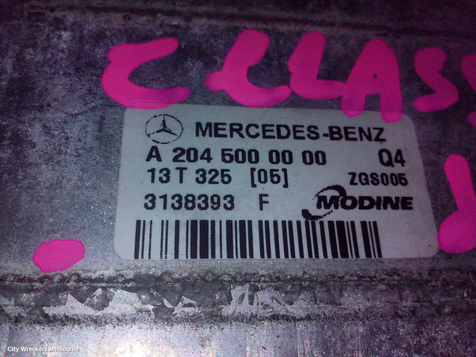 MERCEDES C CLASS INTERCOOLER, PETROL, 1.8, W204/C204, VIN 204*472, 12/2009 - 01/2015