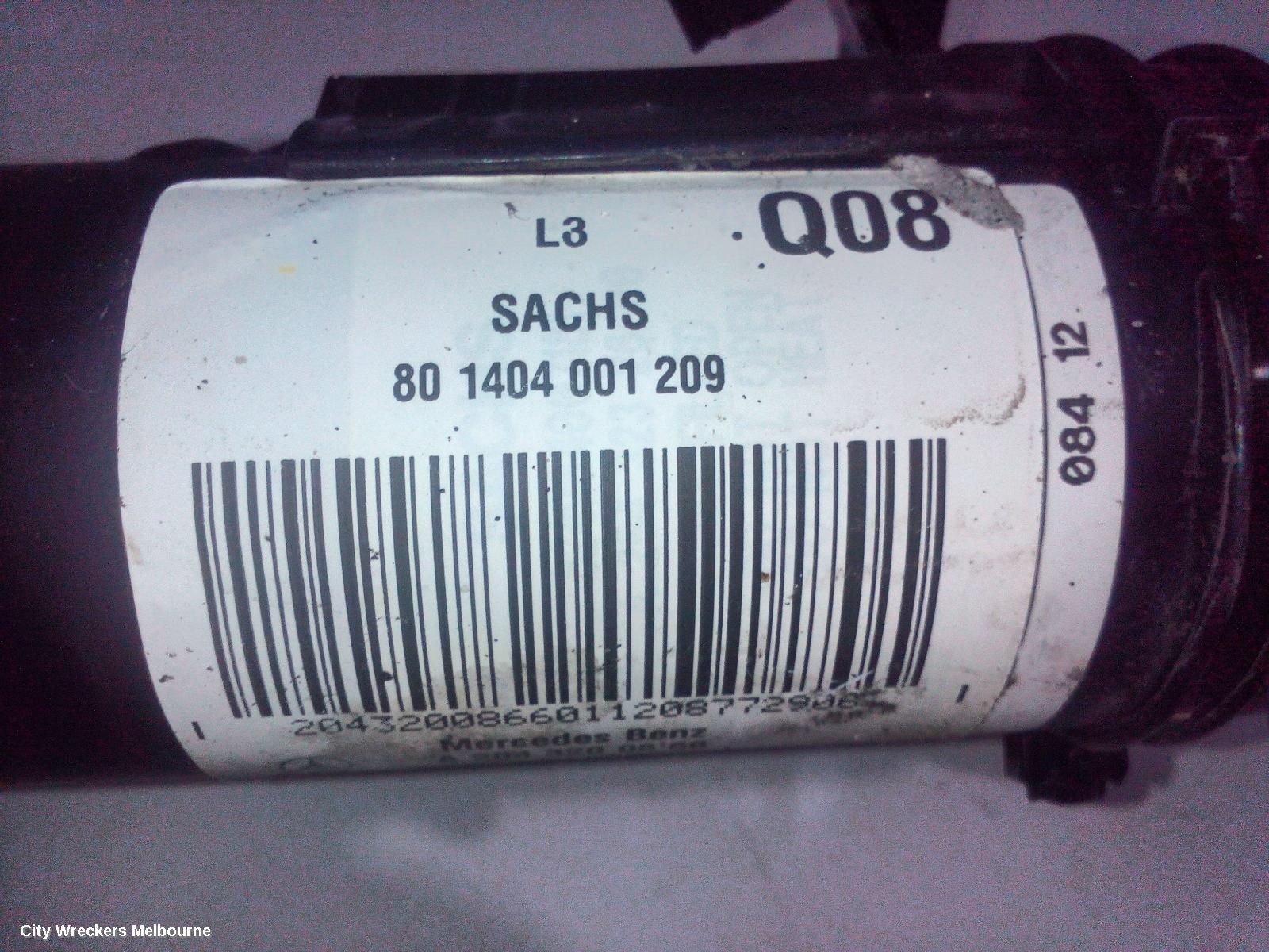 MERCEDES C CLASS LEFT FRONT STRUT, W204/S204, SEDAN/WAGON, COMFORT TYPE, 07/2007 - 07/2014