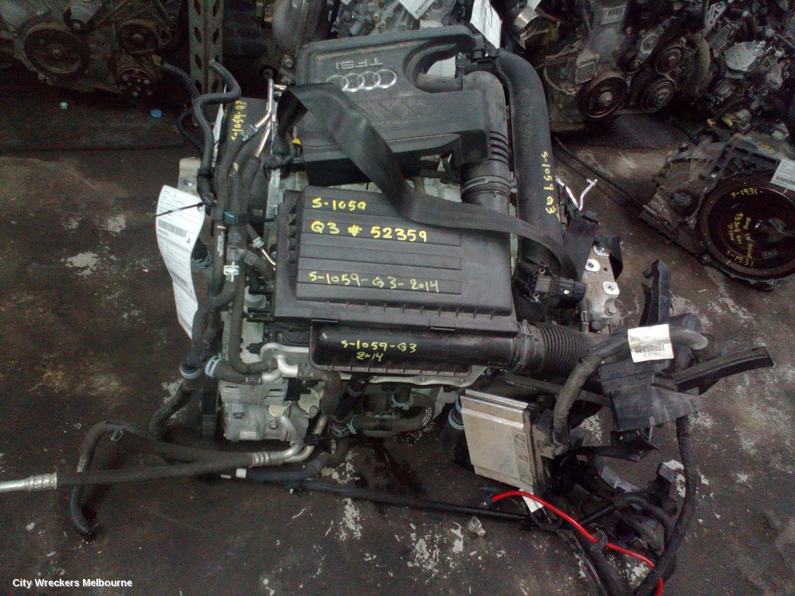 AUDI Q3 ENGINE, PETROL, 1.4, TURBO, 8U, CHPB CODE, 02/2014 - 12/2018
