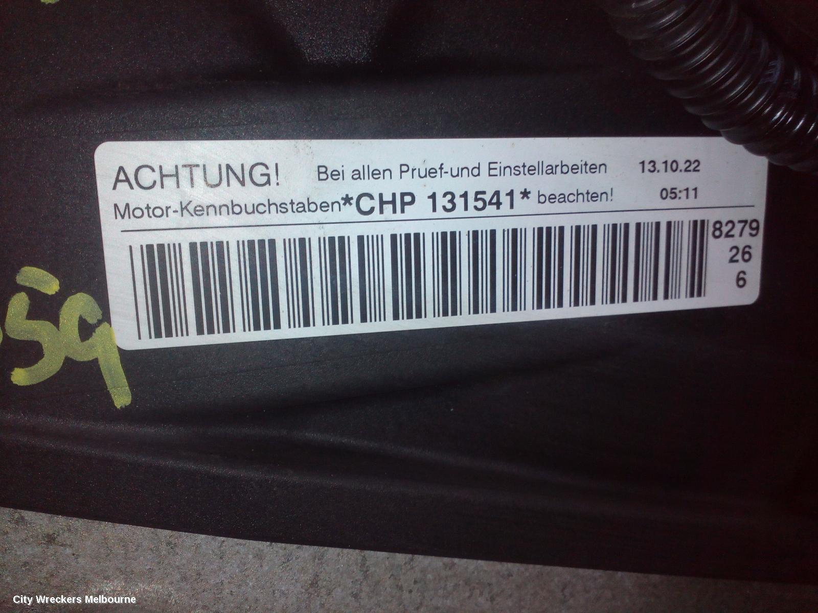AUDI Q3 ENGINE, PETROL, 1.4, TURBO, 8U, CHPB CODE, 02/2014 - 12/2018