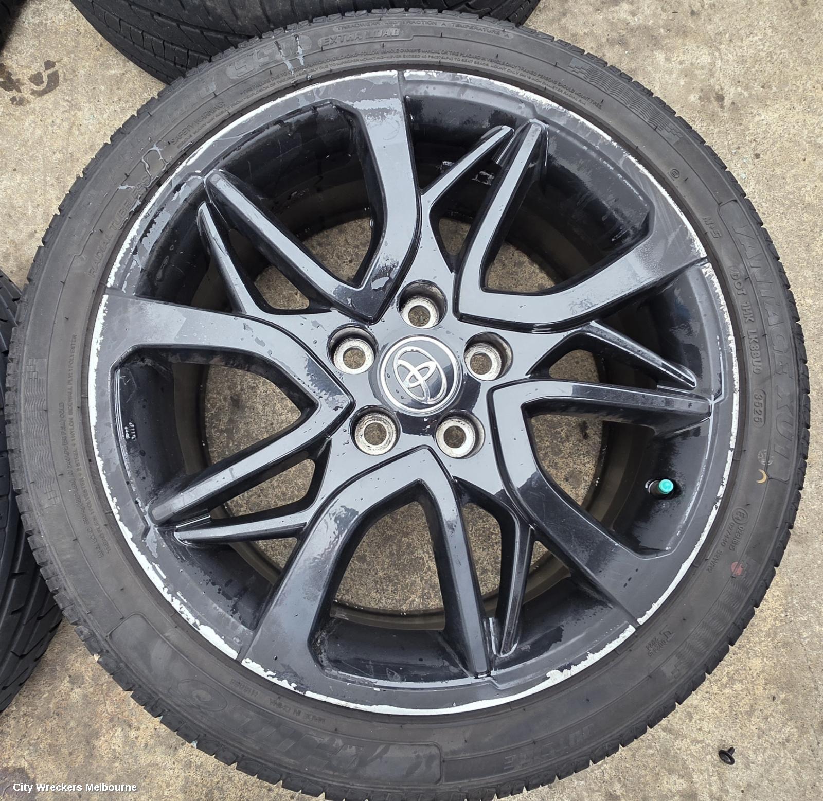 TOYOTA CAMRY WHEEL MAG, FACTORY, 18X7.5IN, ASV50, RZ, 05/2015 ONWARDS