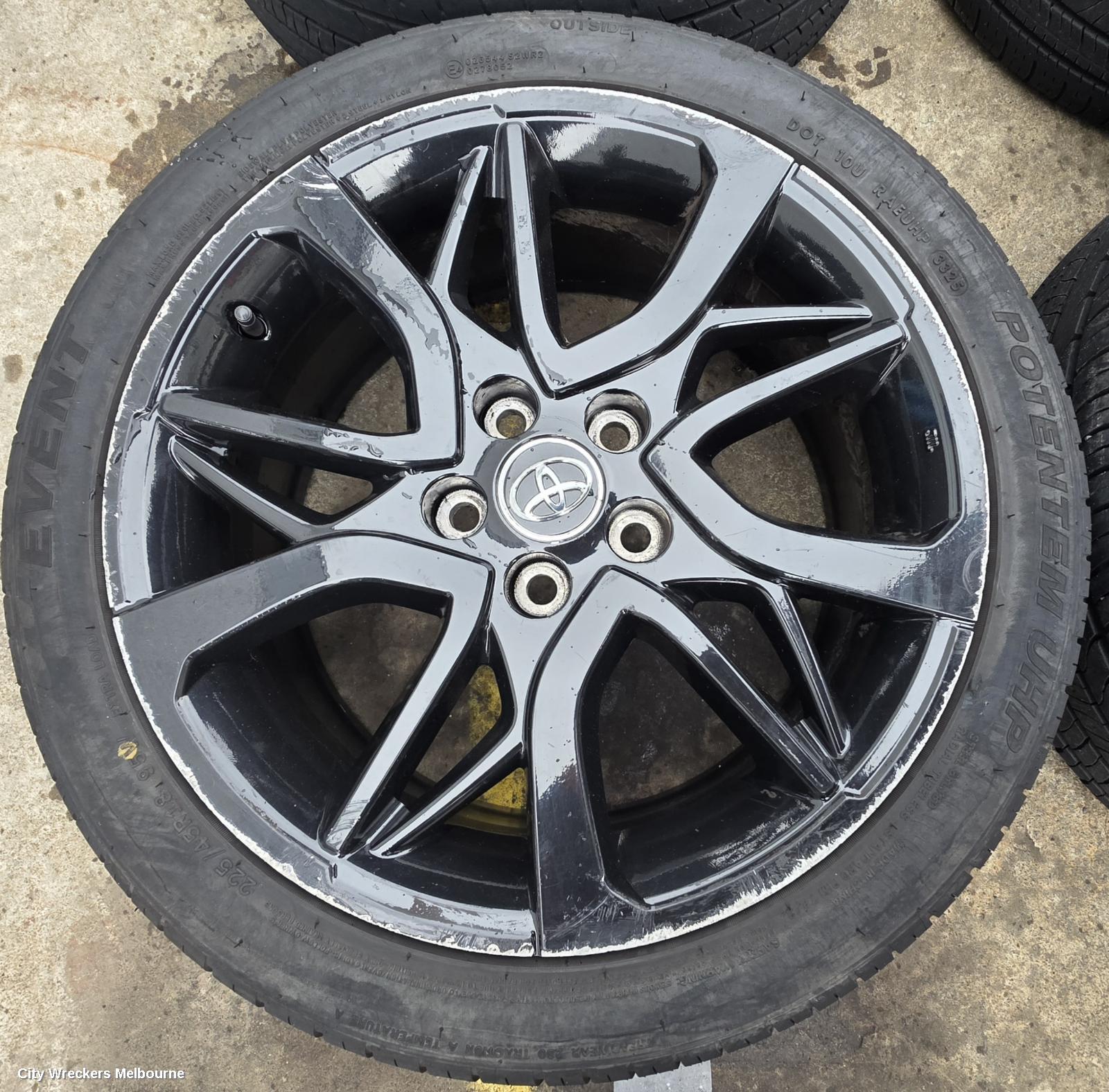 TOYOTA CAMRY WHEEL MAG, FACTORY, 18X7.5IN, ASV50, RZ, 05/2015 ONWARDS