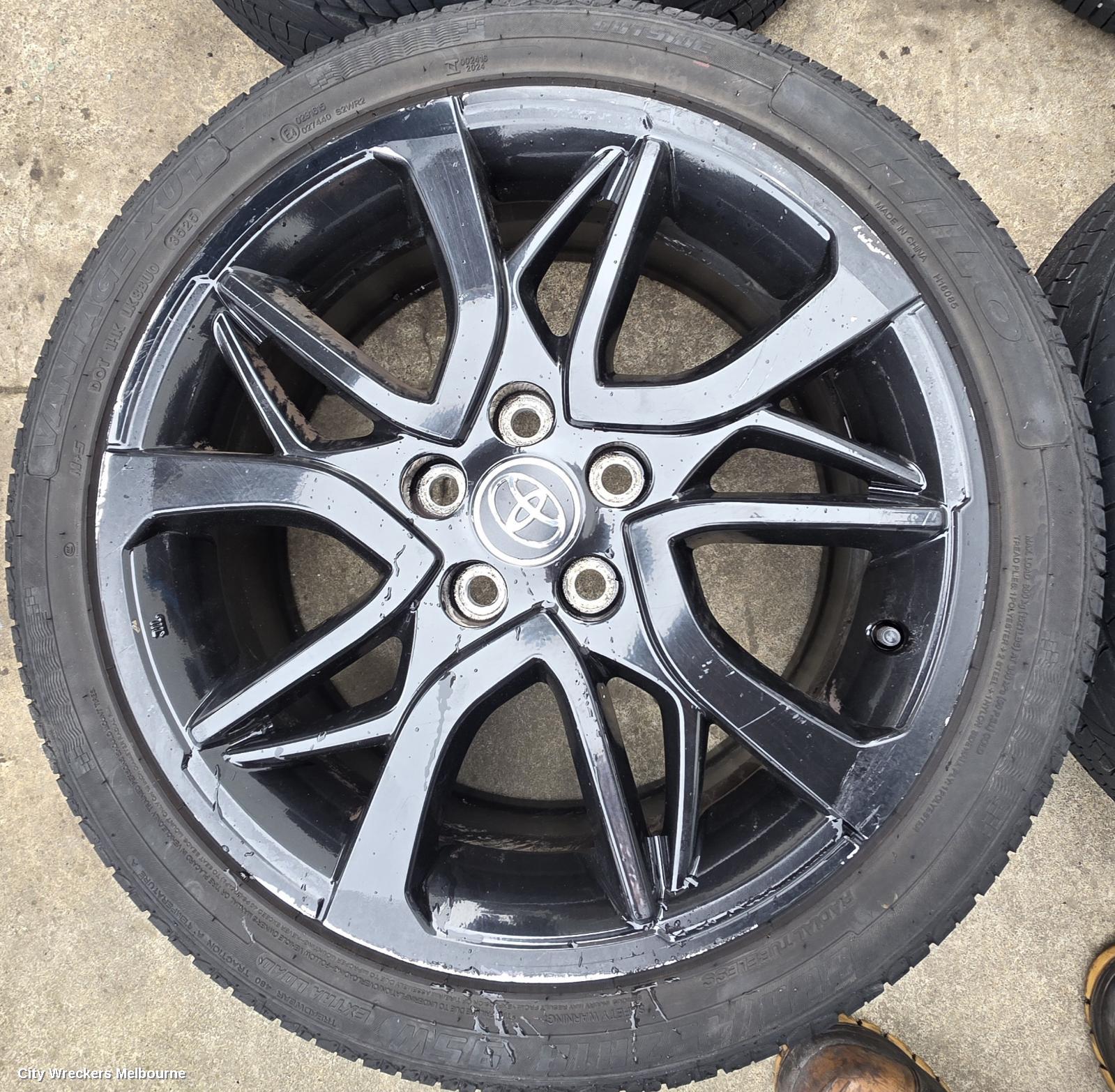 TOYOTA CAMRY WHEEL MAG, FACTORY, 18X7.5IN, ASV50, RZ, 05/2015 ONWARDS