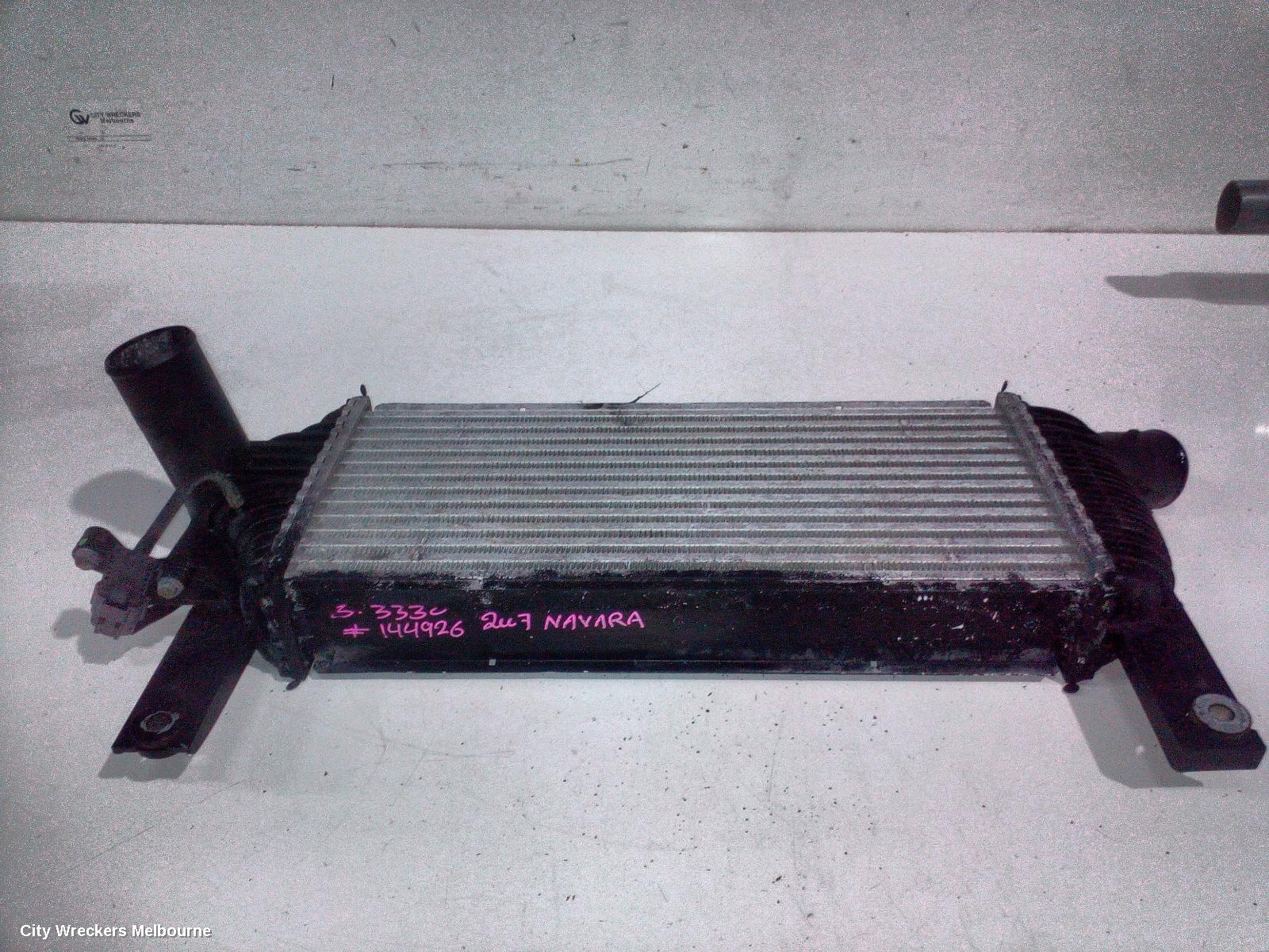 NISSAN NAVARA INTERCOOLER, D40, DIESEL, 2.5, YD25, 09/2005 - 08/2015