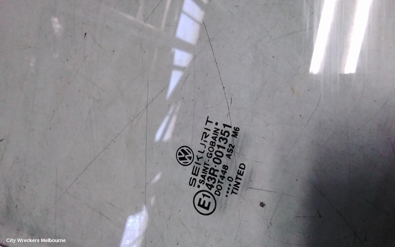 VOLKSWAGEN GOLF RIGHT FRONT DOOR WINDOW, 5DR HATCH 09/1998 - 04/2004