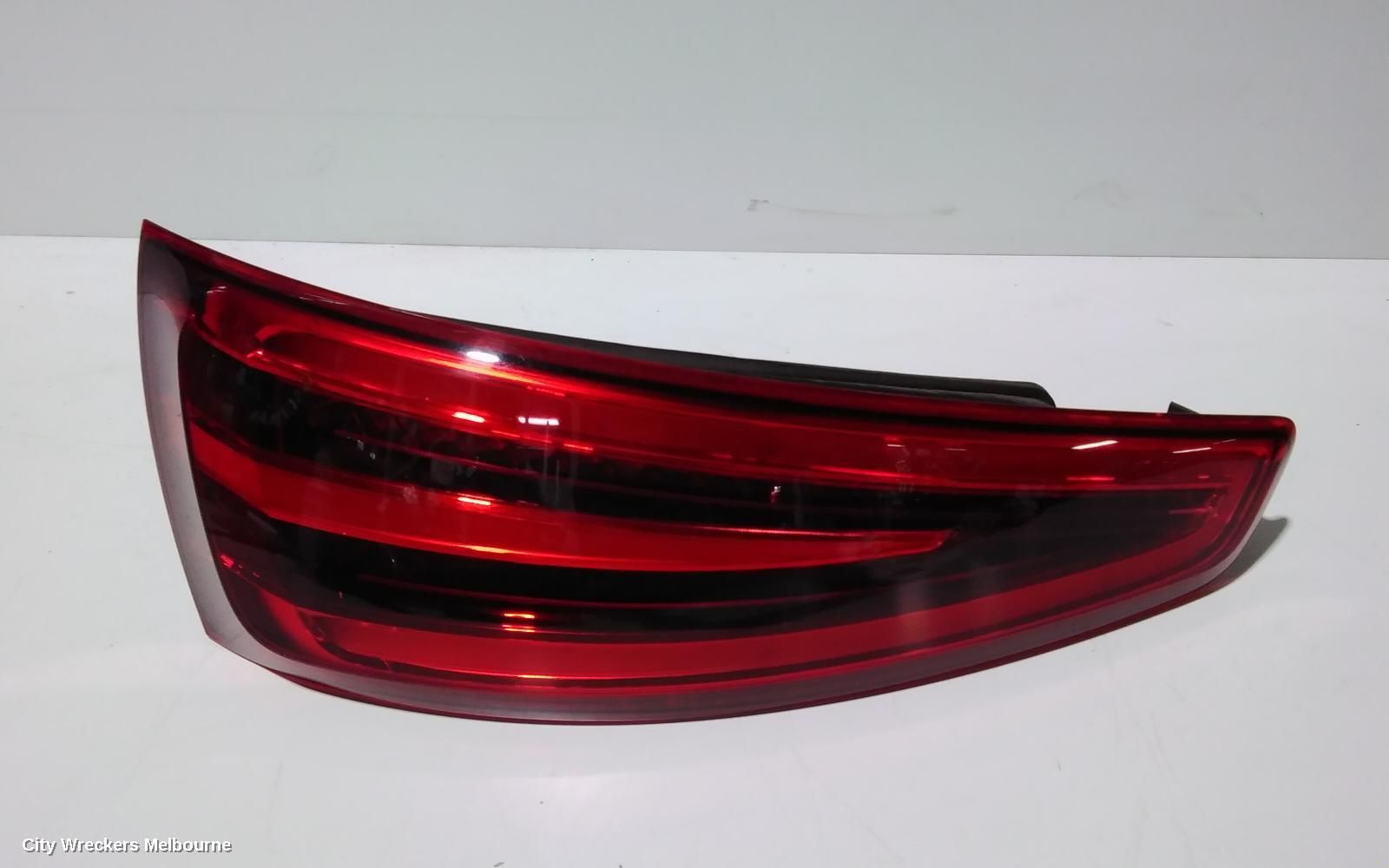AUDI Q3 LEFT TAILLIGHT, IN TAILGATE, 8U, Q3/RSQ3, LED TYPE (10TH VIN DIGIT C,D,E), 03/2012 - 02/2015