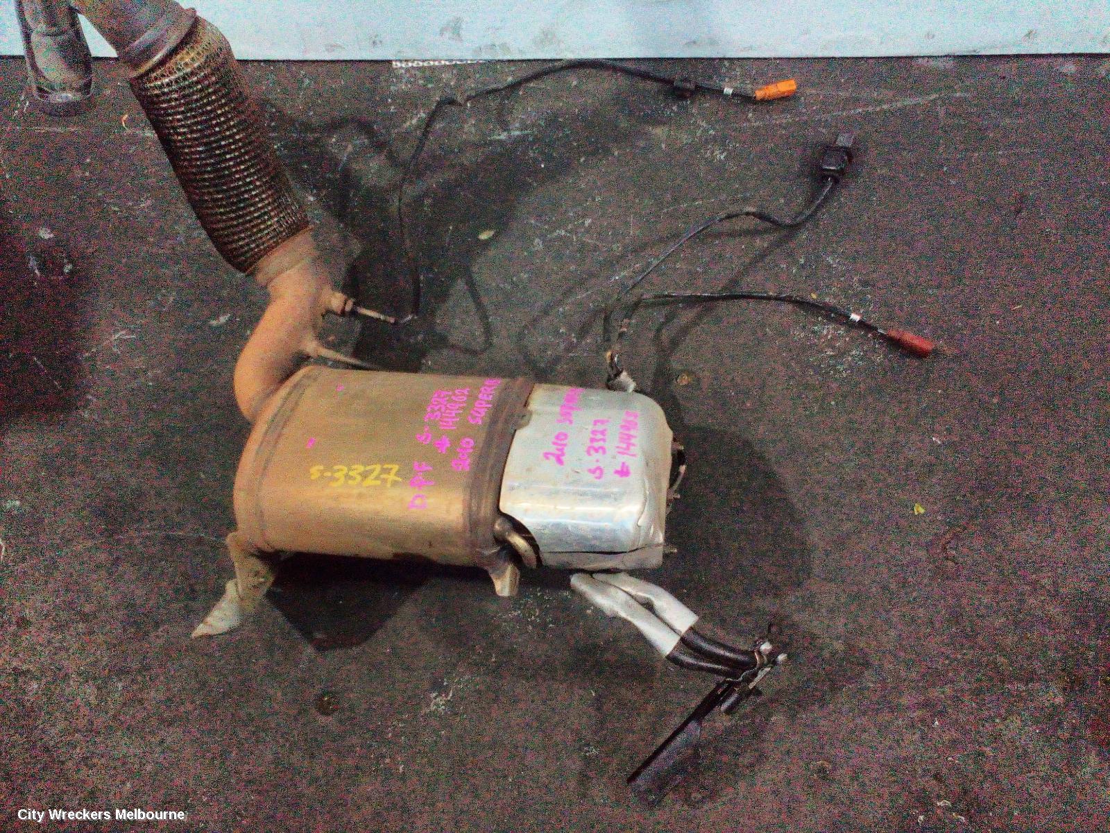 SKODA SUPERB PARTICULATE FILTER/DPF, DIESEL, 2.0, CBBB CODE, 3T, 03/2009 - 12/2013