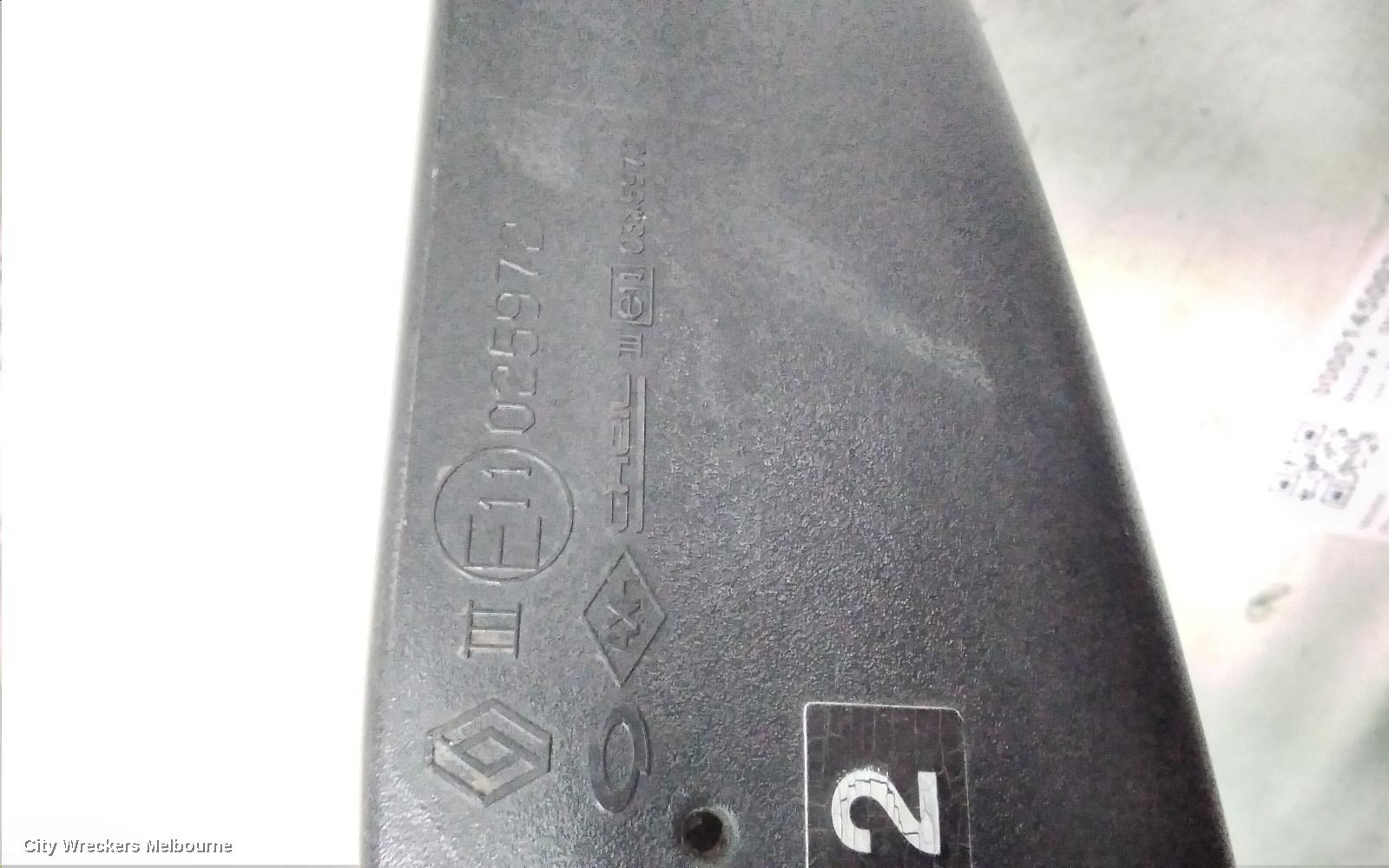 RENAULT KALEOS RIGHT DOOR MIRROR, H45, COLOUR CODED, NON HEATED, MANUAL FOLDING TYPE, 09/2008 - 10/2011