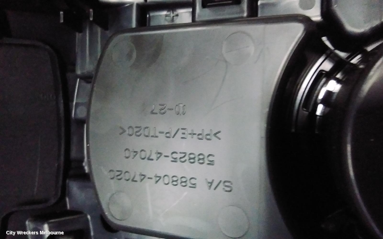 TOYOTA PRIUS CONSOLE, ZVW40R, PRIUS V, 05/2012 - 11/2022
