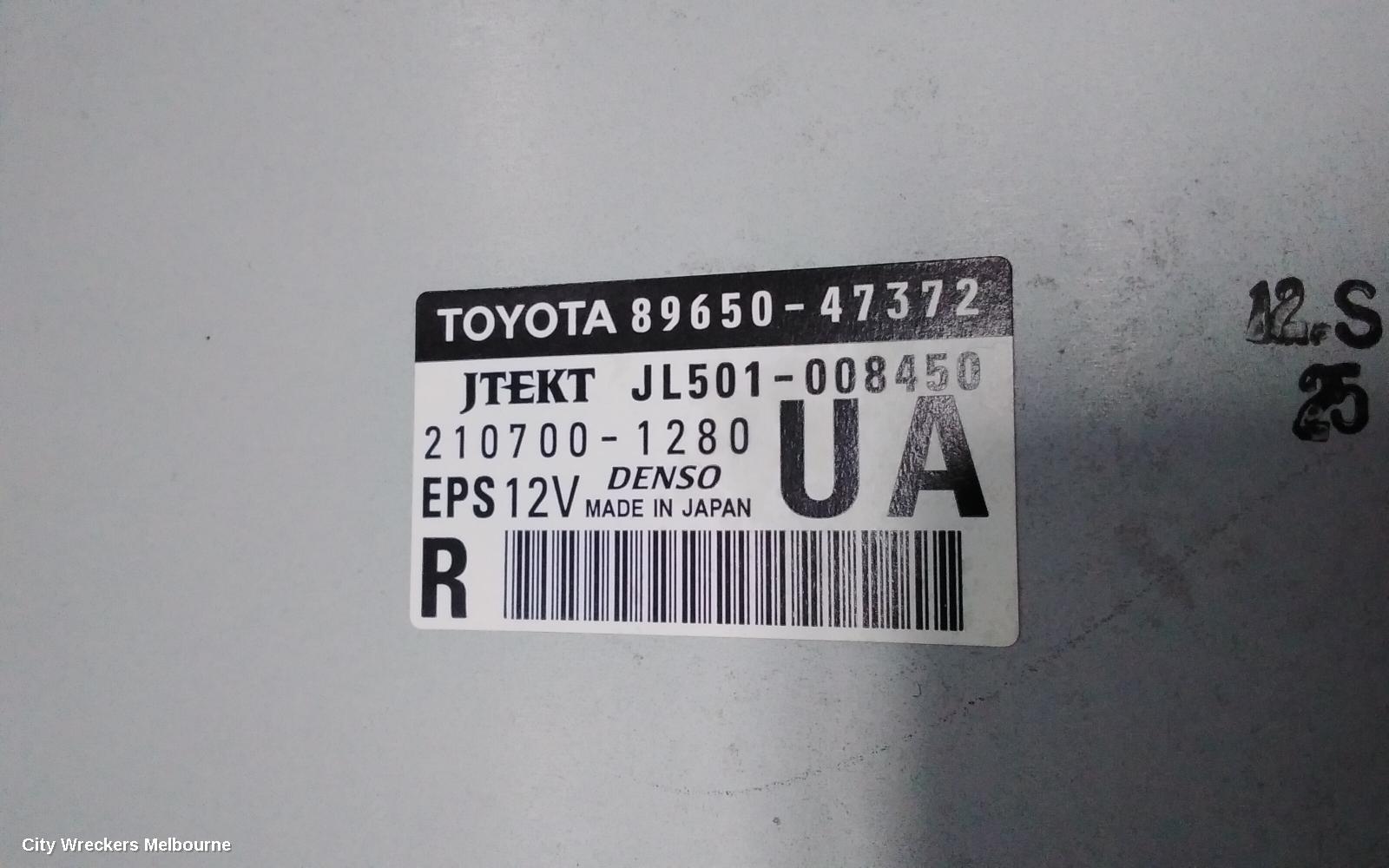 TOYOTA PRIUS ECU, ZVW40R, PRIUS V, POWER STEERING ECU, P/N 8965047371, 05/2012 - 11/2022