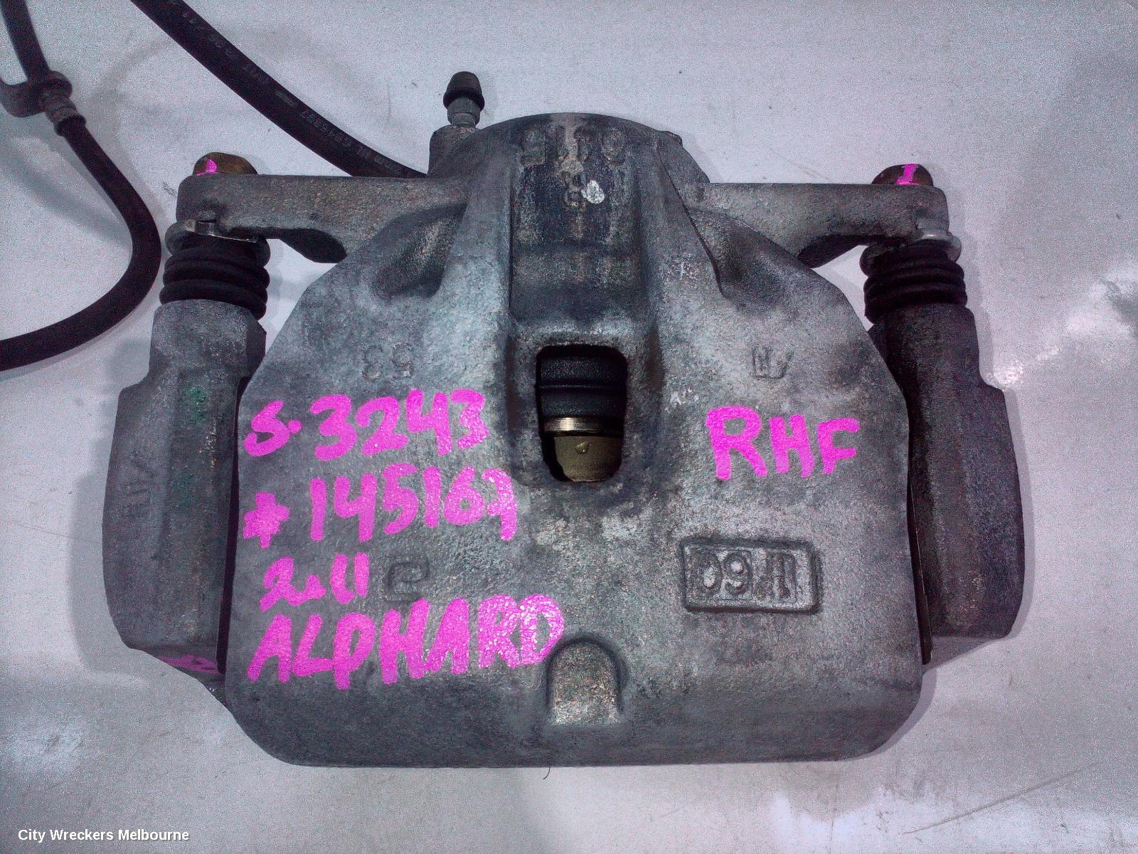 TOYOTA ALPHARD CALIPER, 20 SERIES, 08-15 (IMPORT)