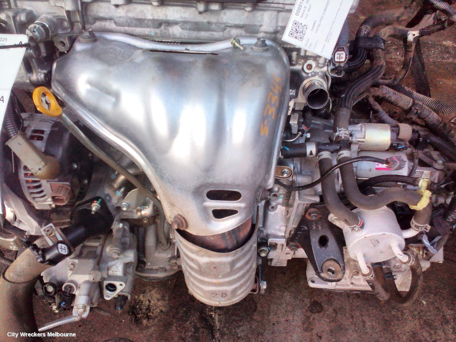 TOYOTA CAMRY CATALYTIC CONVERTER, MANIFOLD-CAT TYPE, 2.5, PETROL, NON HYBRID, ASV50, 05/2015 - 10/2017