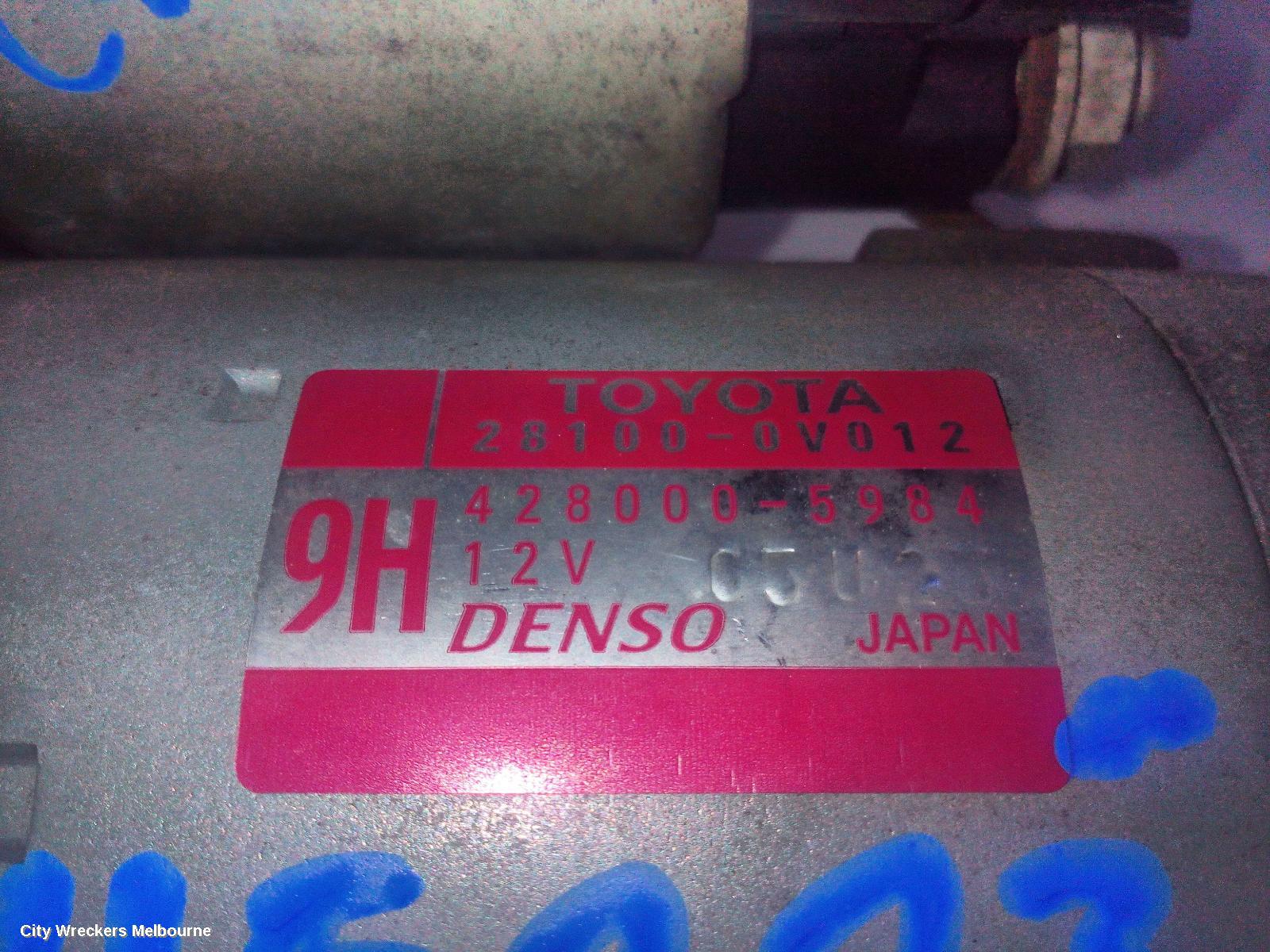 TOYOTA CAMRY STARTER, PETROL, 2.5, 2AR-FE, ASV50, 11/2011 - 10/2017