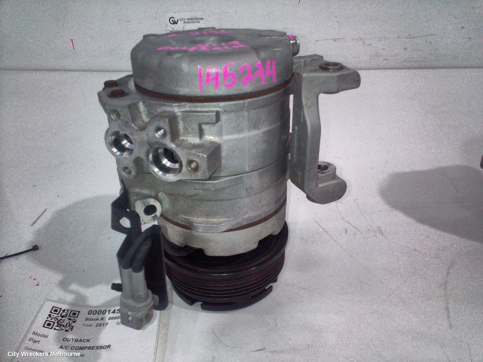 SUBARU OUTBACK A/C COMPRESSOR, 6TH GEN, 2.0, EE20, DIESEL, 08/2014 - 12/2020