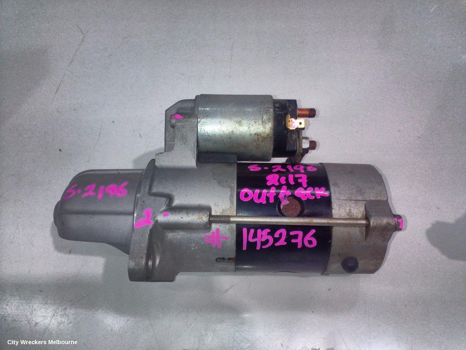 SUBARU OUTBACK STARTER, DIESEL, EE20, AUTO, CVT, 6 SPEED, 6TH GEN, 08/2014 - 12/2020