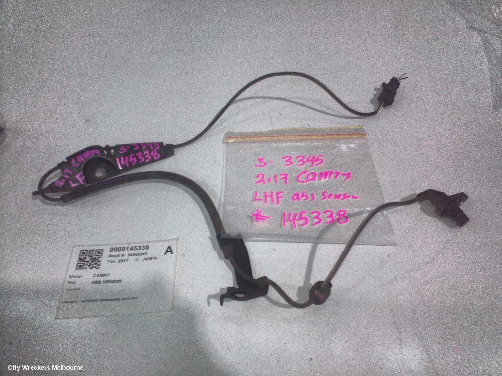 TOYOTA CAMRY ABS SENSOR, LH FRONT, ASV50/AVV50, 05/2015 - 10/2017
