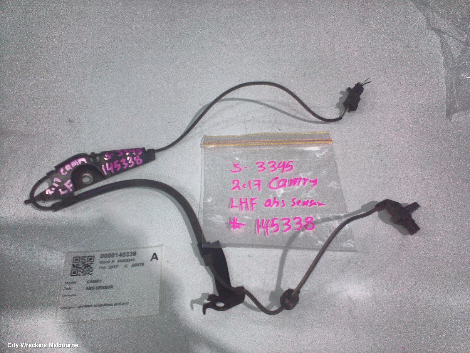 TOYOTA CAMRY ABS SENSOR, LH FRONT, ASV50/AVV50, 05/2015 - 10/2017