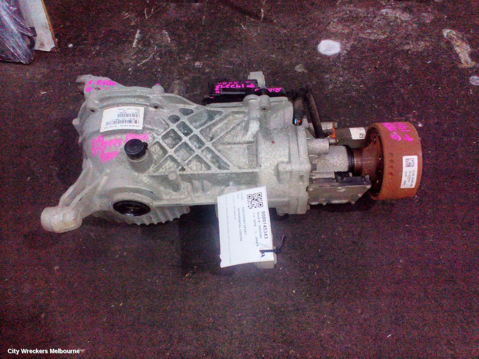 LAND ROVER DISCOVERY SPORT DIFFERENTIAL CENTRE, REAR (COMPLETE), DYNAMIC DRIVELINE, L550, 01/2015 - 06/2019