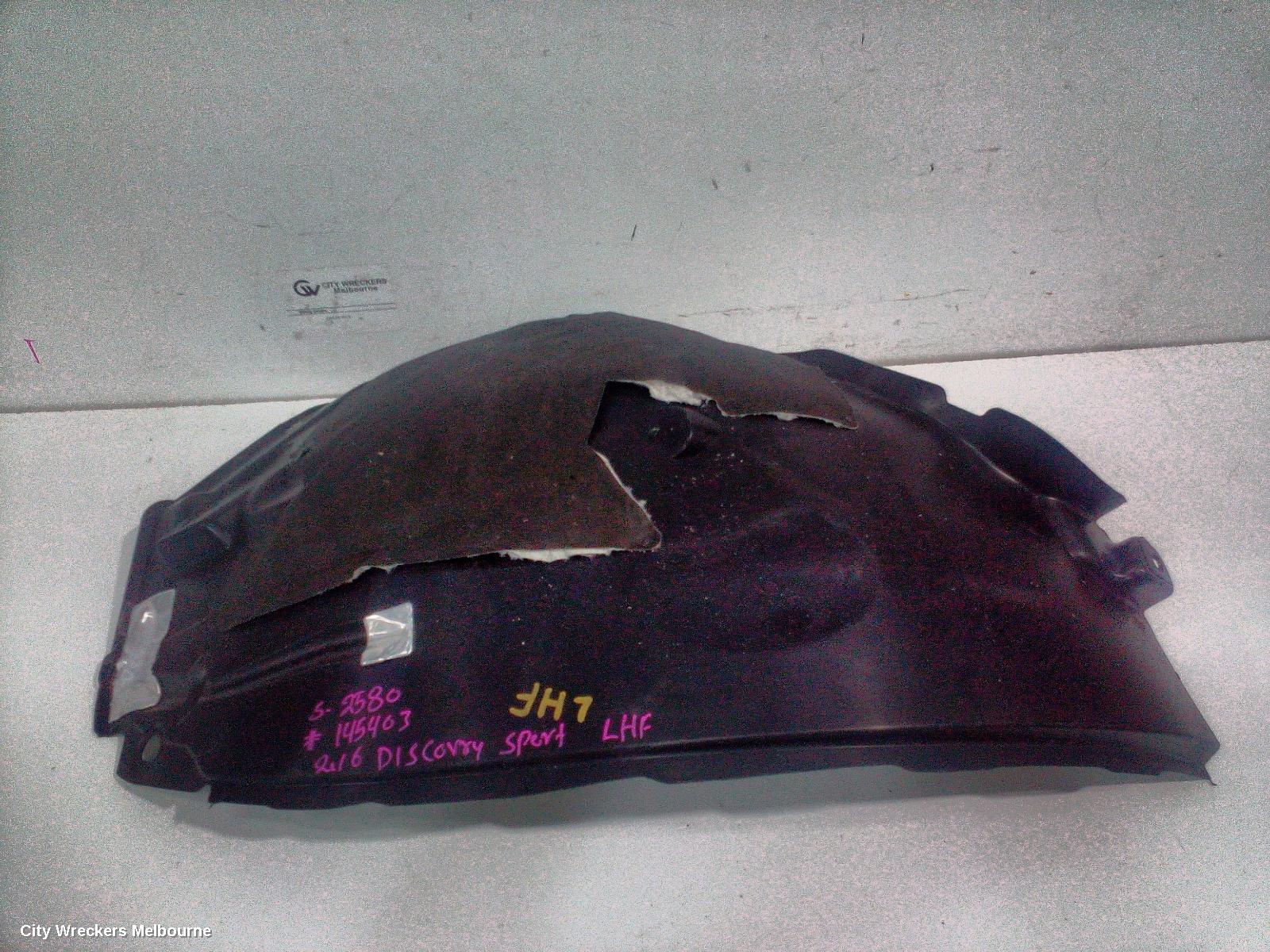 LAND ROVER DISCOVERY SPORT LEFT GUARD LINER, L550, FRONT ASSY, 01/2015 - 06/2019