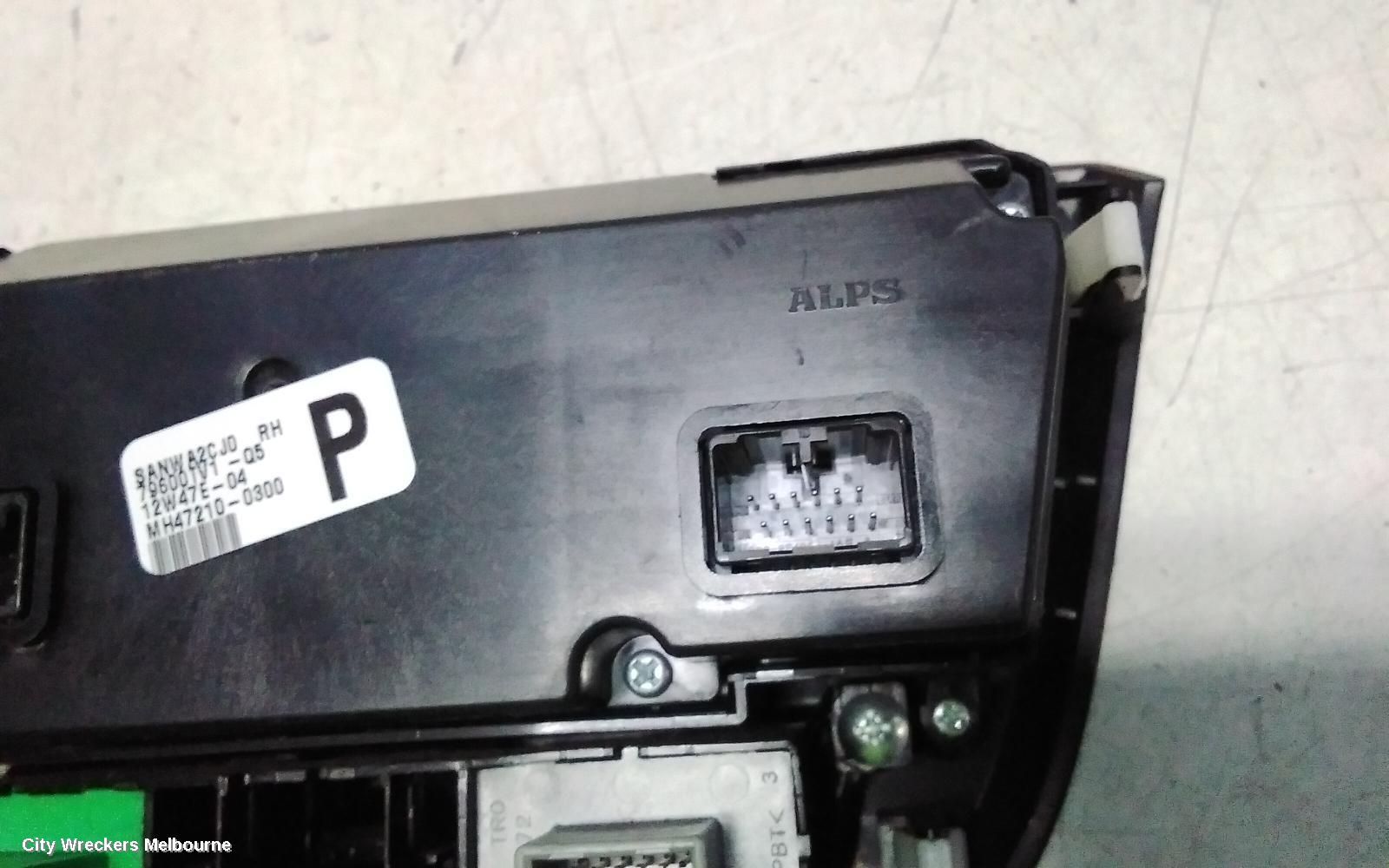 HONDA CIVIC HEATER/AC CONTROLS, 9TH GEN, CLIMATE CONTROL TYPE, 02/2012 - 05/2016