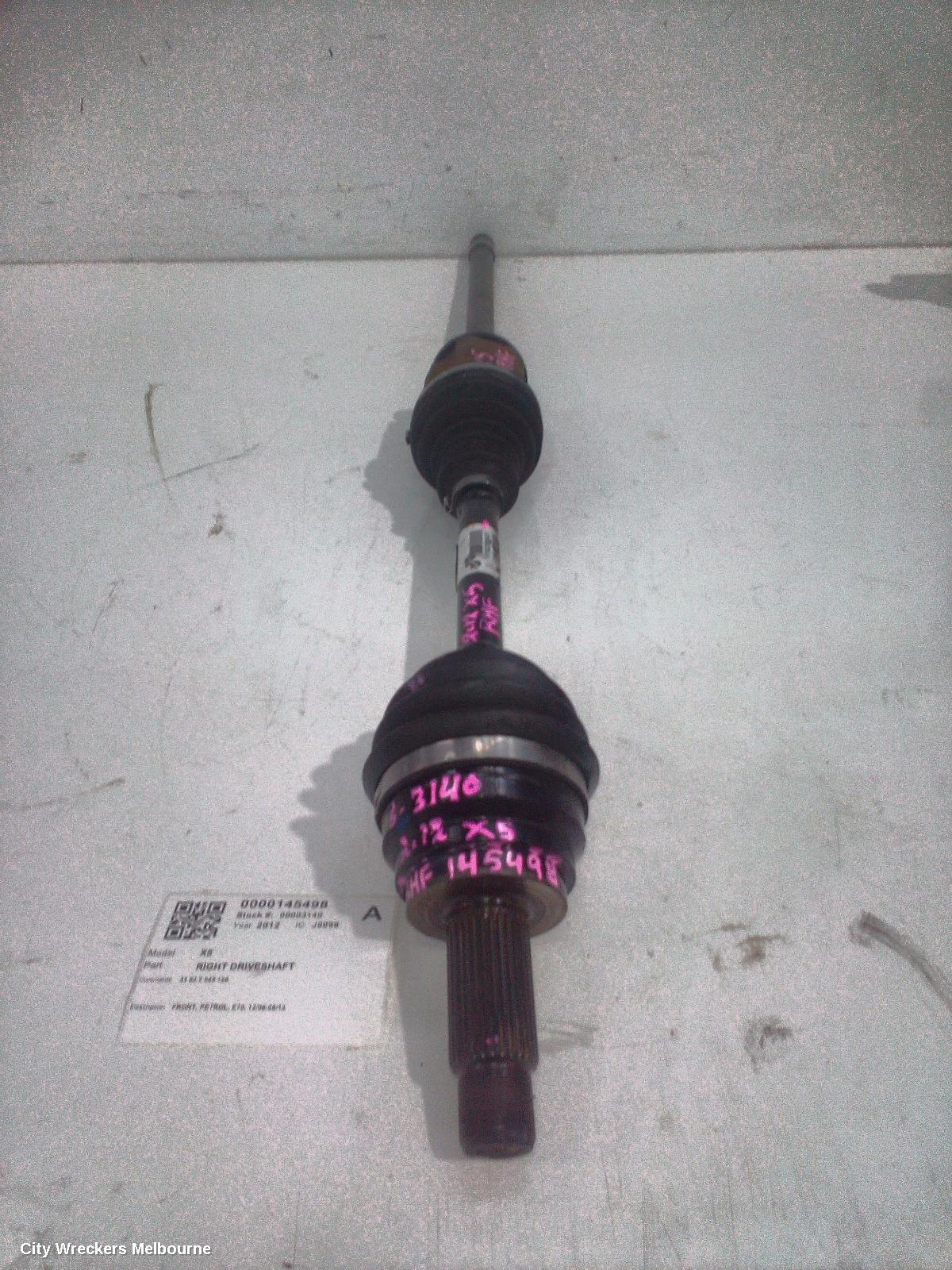 BMW X5 RIGHT DRIVESHAFT, FRONT, PETROL, E70, 12/2006 - 08/2013