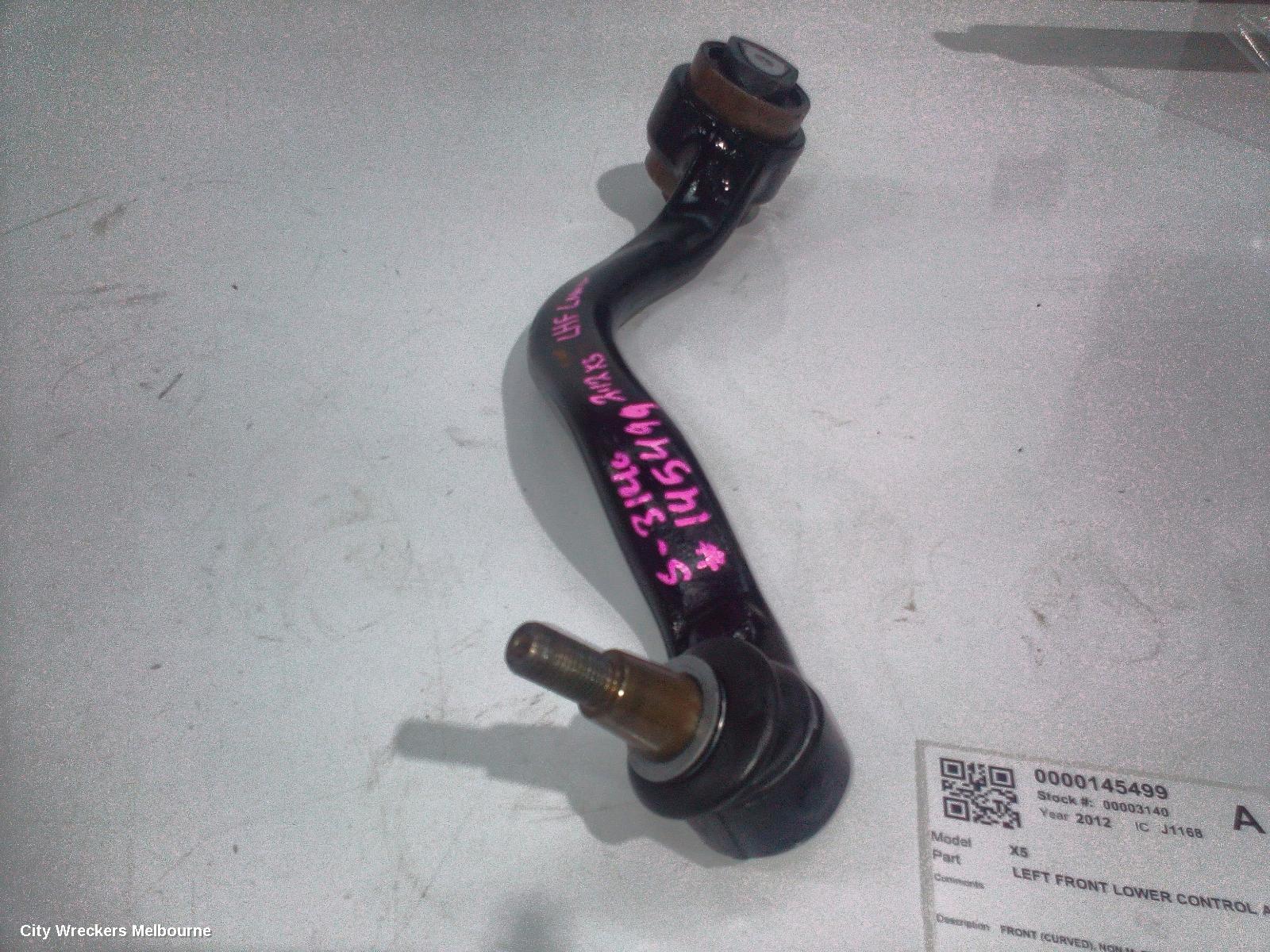 BMW X5 LEFT FRONT LOWER CONTROL ARM, FRONT (CURVED), NON M, E70, 12/2006 - 08/2013