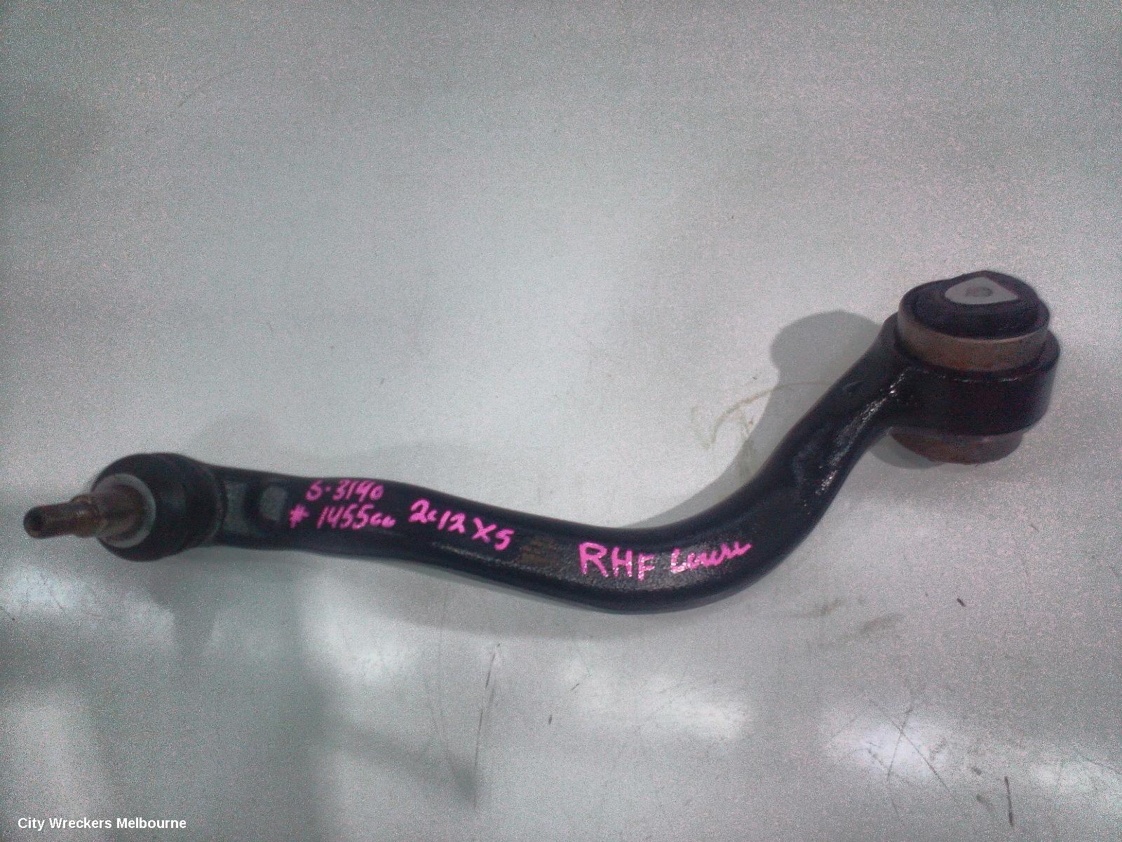 BMW X5 RIGHT FRONT LOWER CONTROL ARM, FRONT (CURVED), NON M, E70, 12/2006 - 08/2013